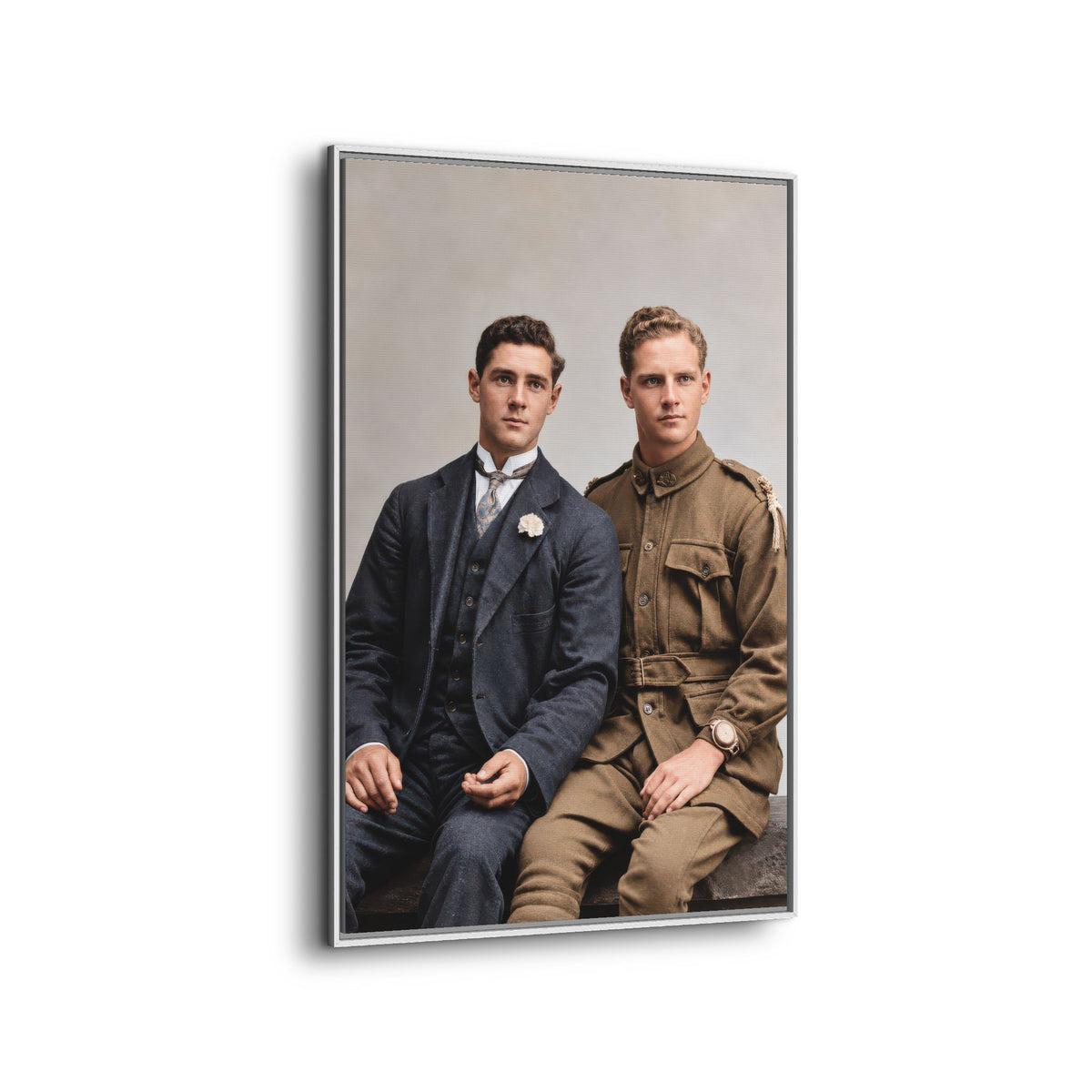 paire 169 | Framed Vintage Photo - Matte Canvas