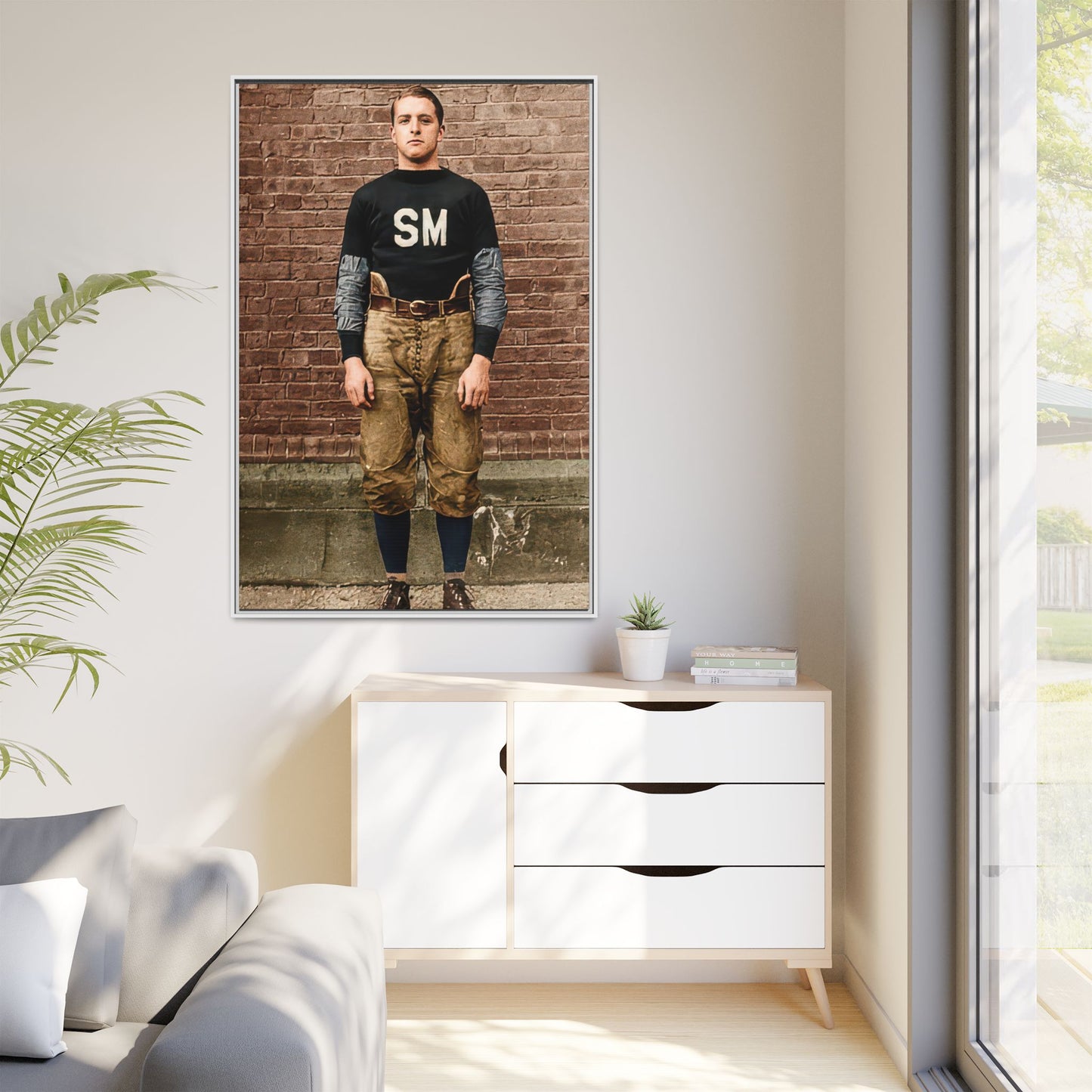 athlétisme 040 | Framed Vintage Photo - Matte Canvas
