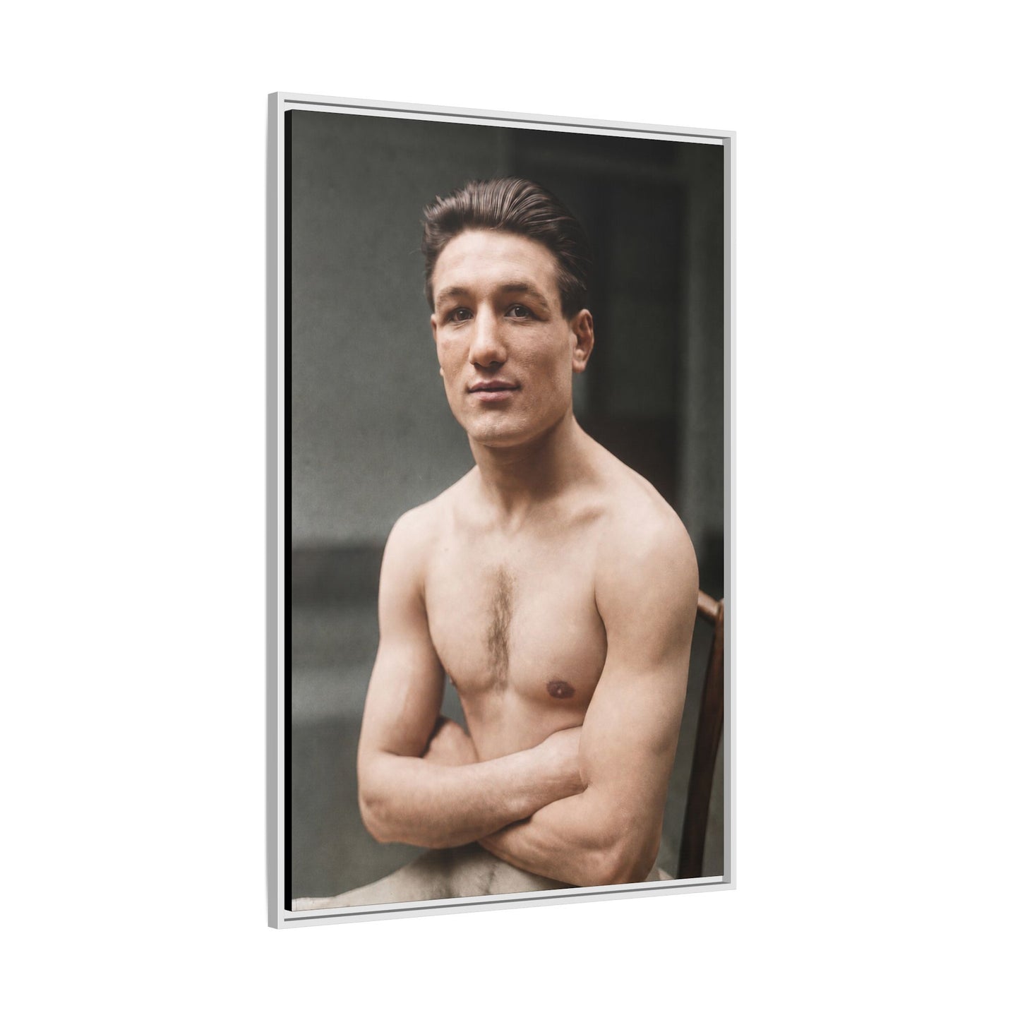 athlétisme 046 | Framed Vintage Photo - Matte Canvas