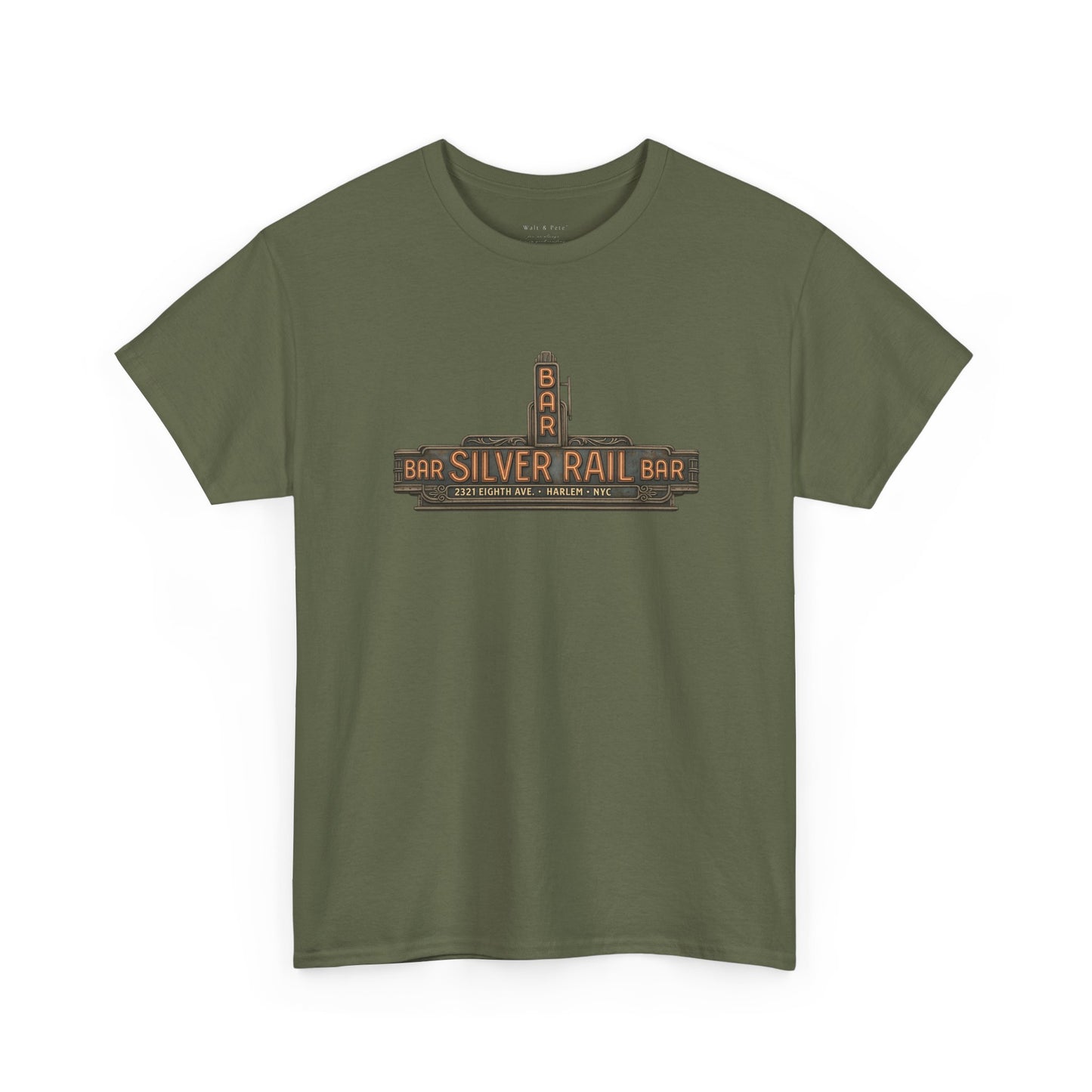 Silver Rail Bar Harlem LGBTQ Nightlife T-Shirt | Vintage Neon Sign Queer History Tee