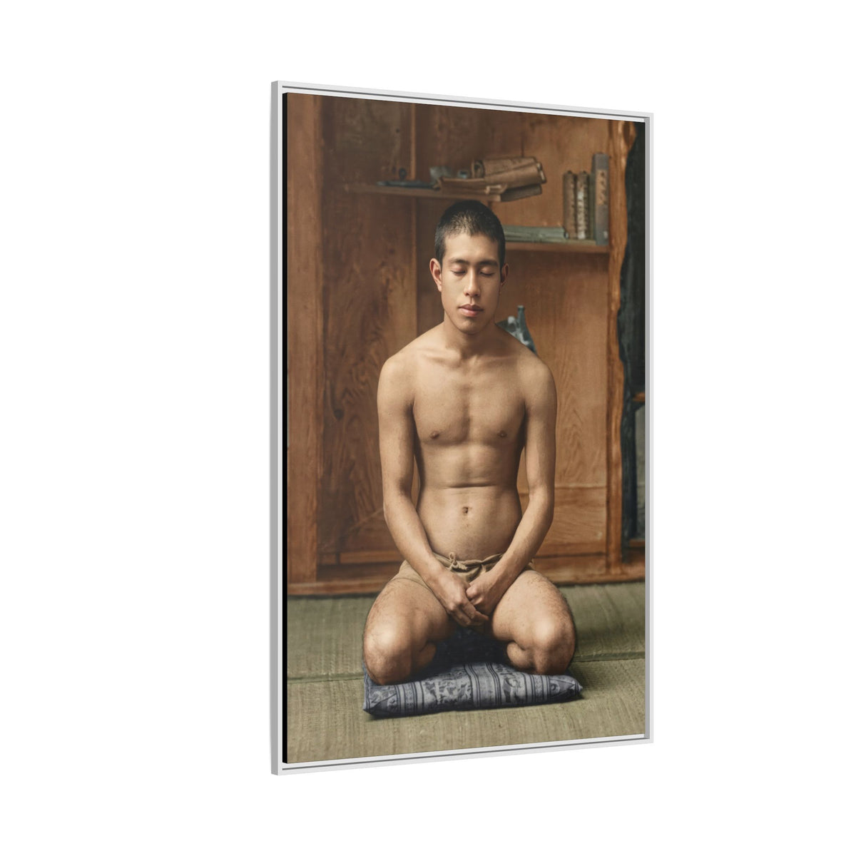 celibataire 025 | Framed Vintage Photo - Matte Canvas