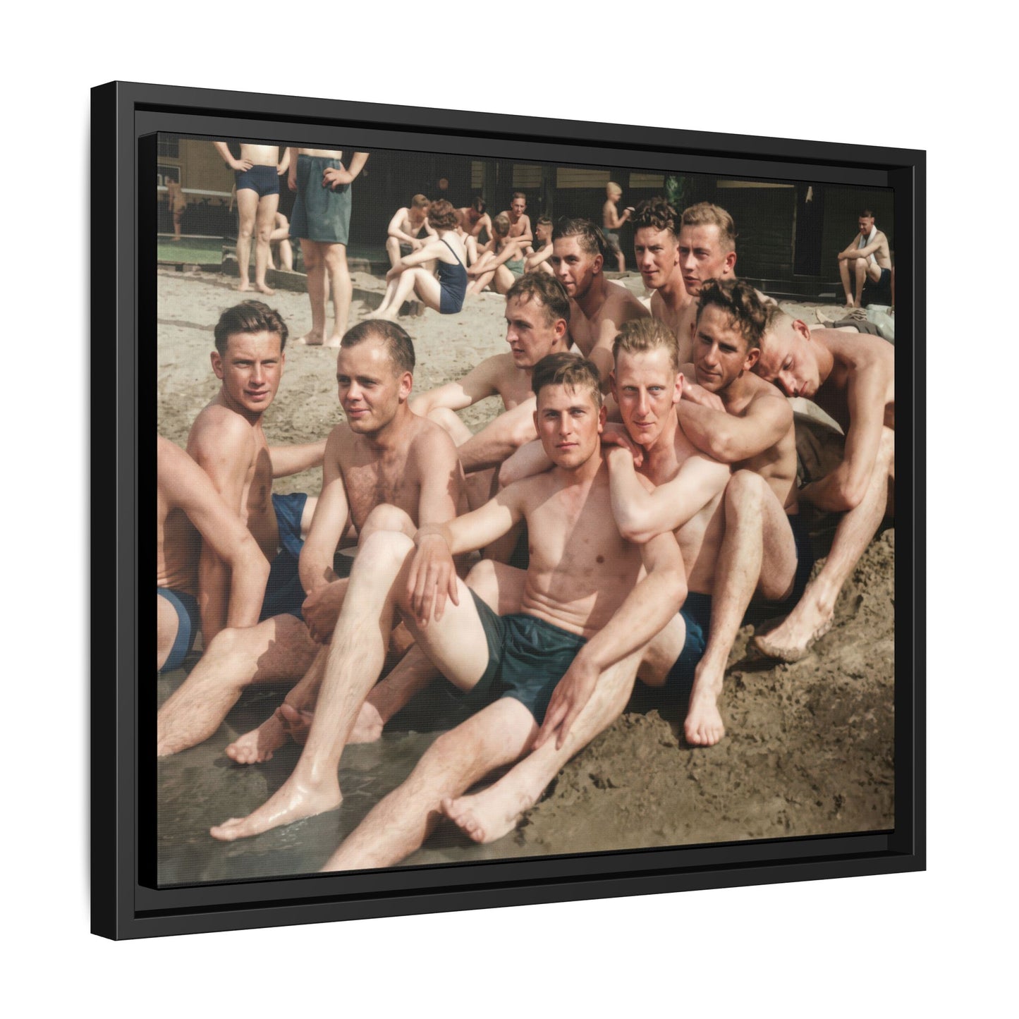 nager 012 | Framed Vintage Photo - Matte Canvas