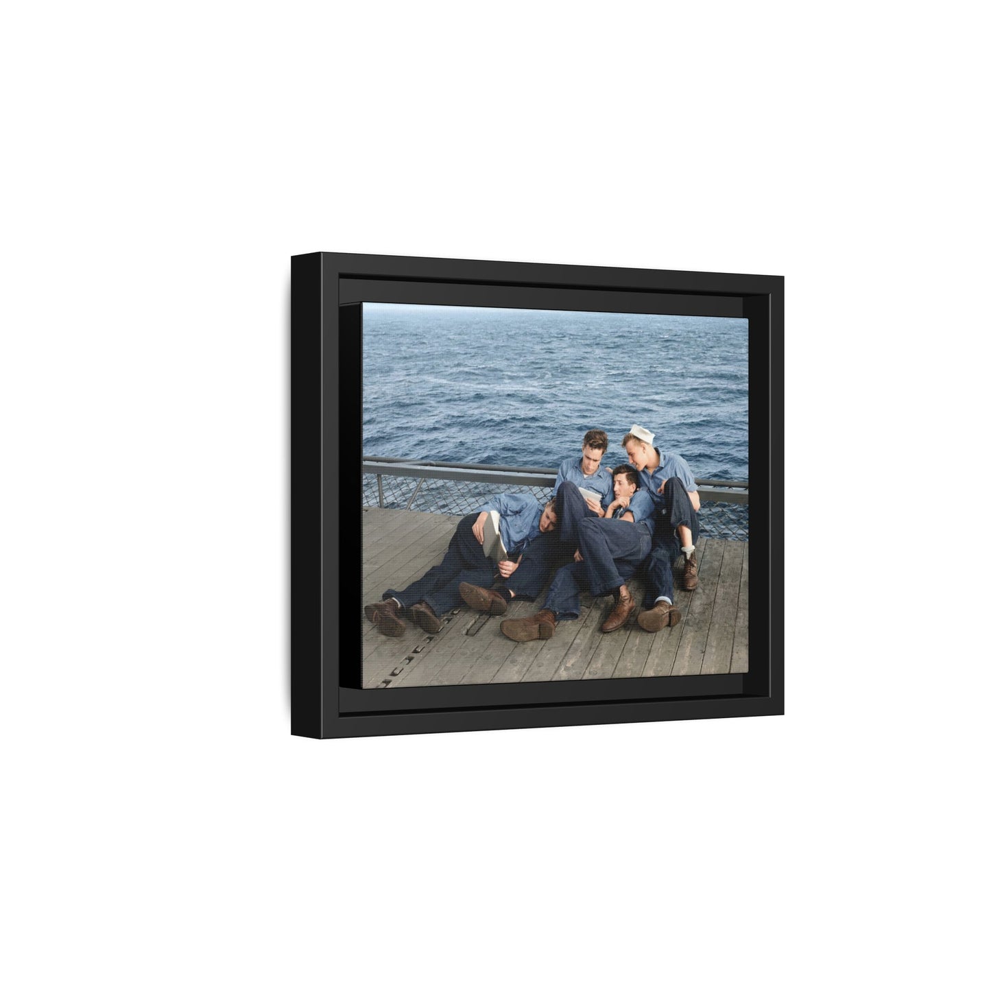 hommes 025 | Framed Vintage Photo - Matte Canvas