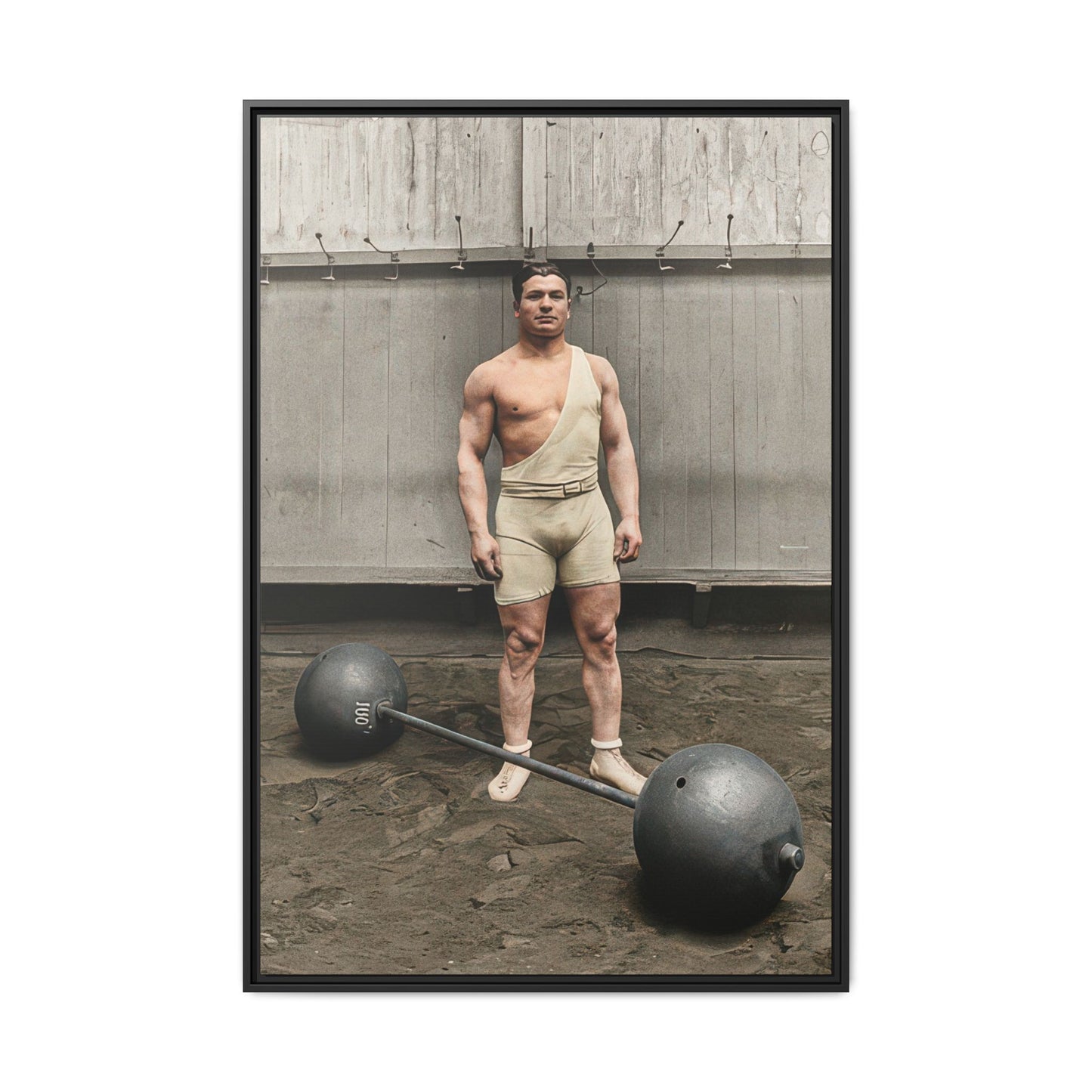 athlétisme 050 | Framed Vintage Photo - Matte Canvas