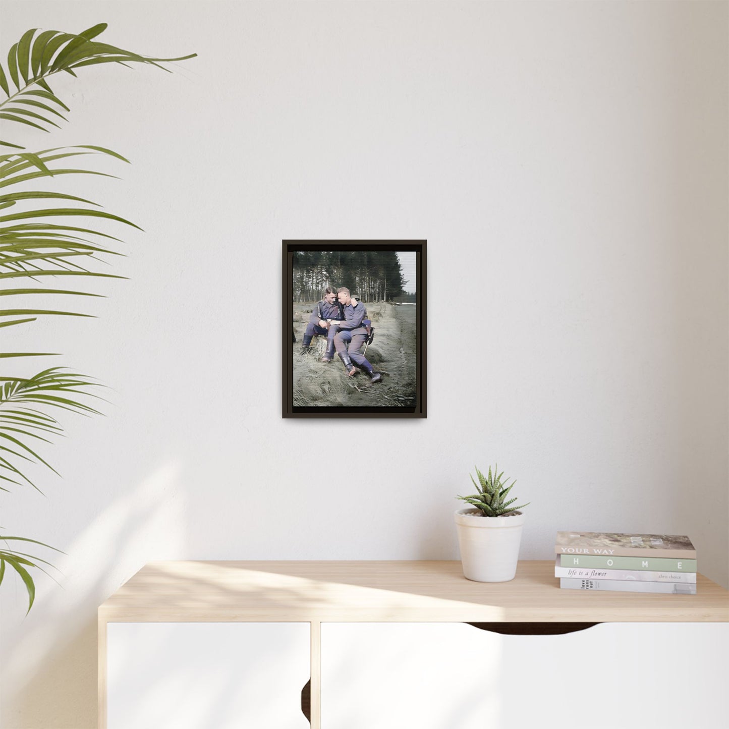 paire 006 | Framed Vintage Photo - Matte Canvas