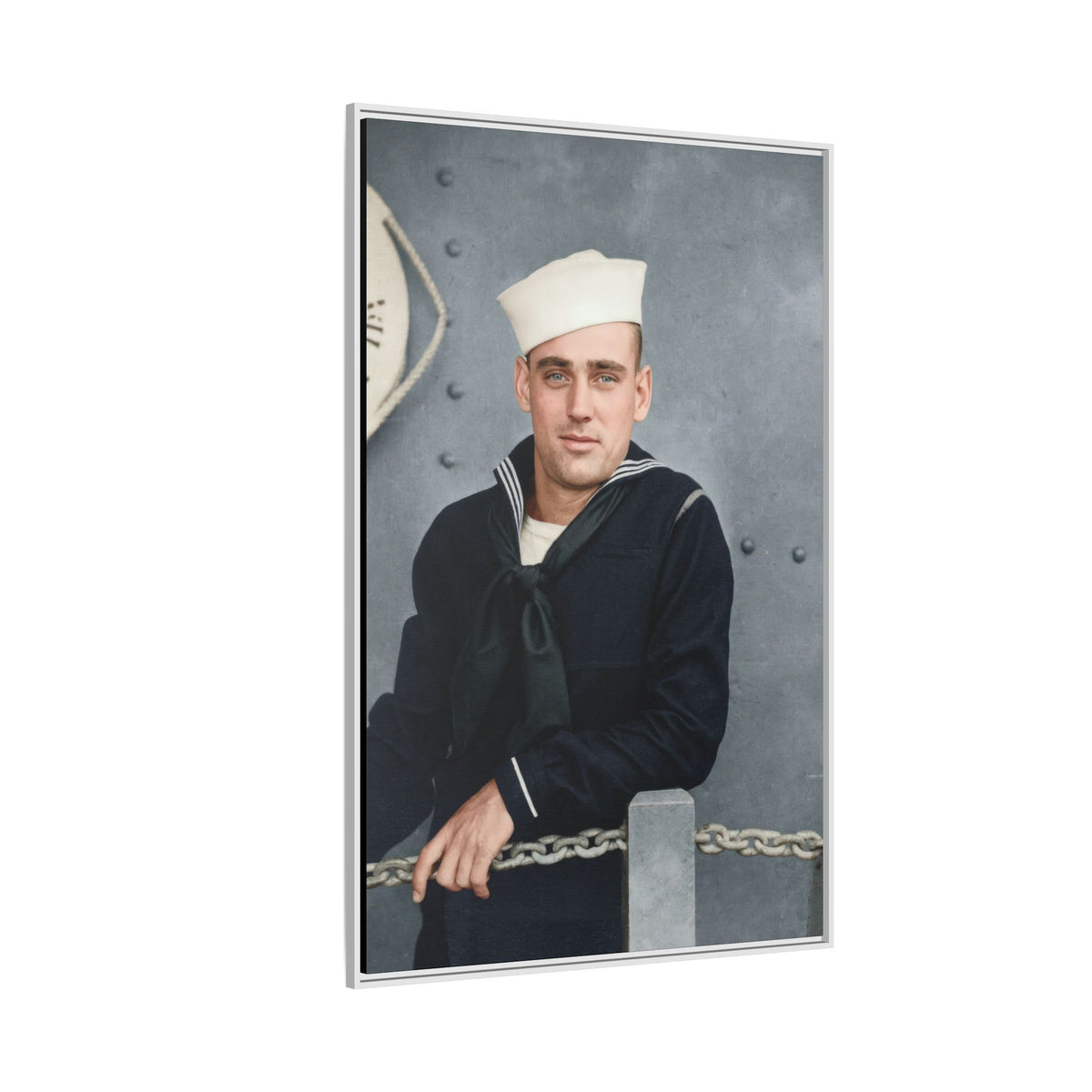celibataire 023 | Framed Vintage Photo - Matte Canvas