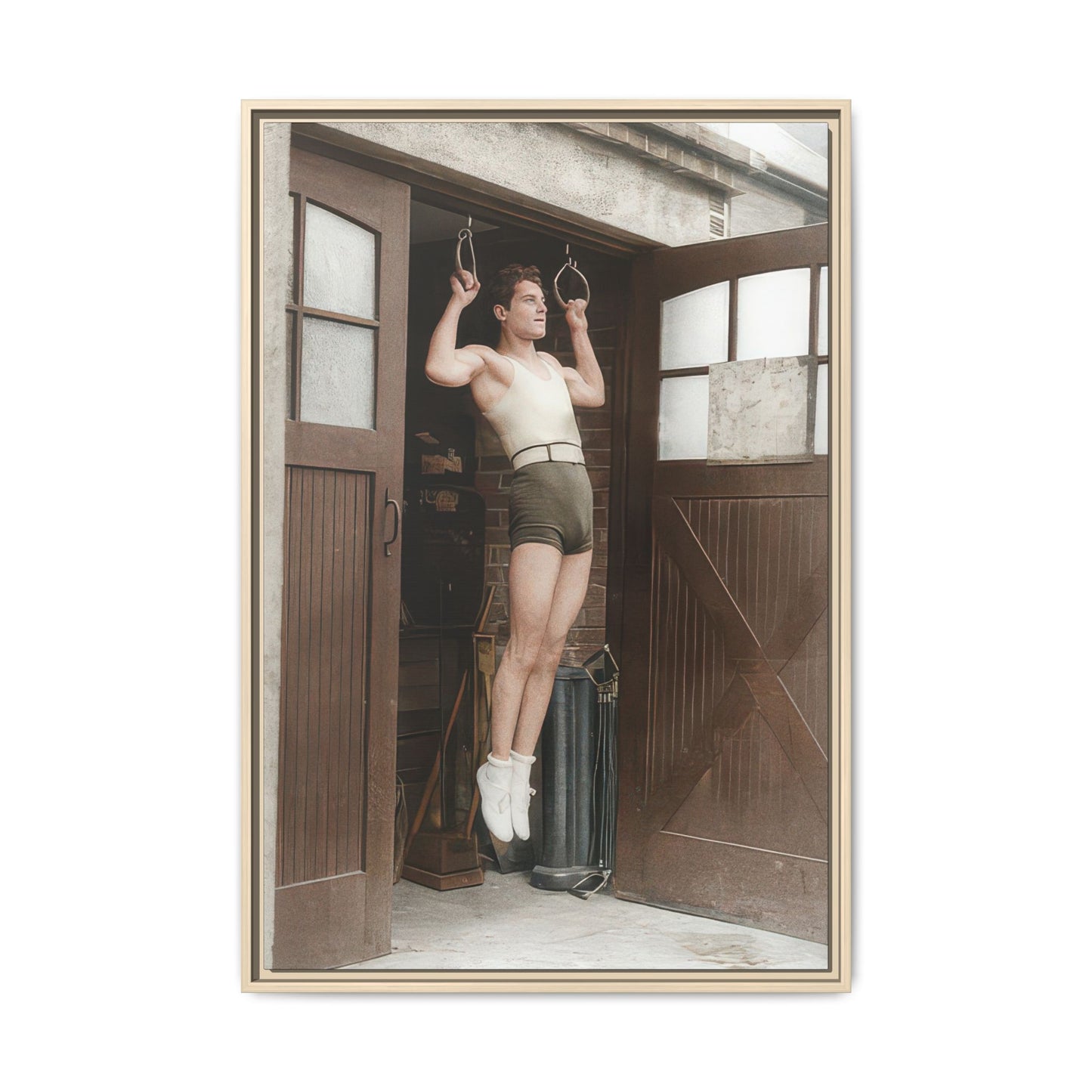 athlétisme 031 | Framed Vintage Photo - Matte Canvas