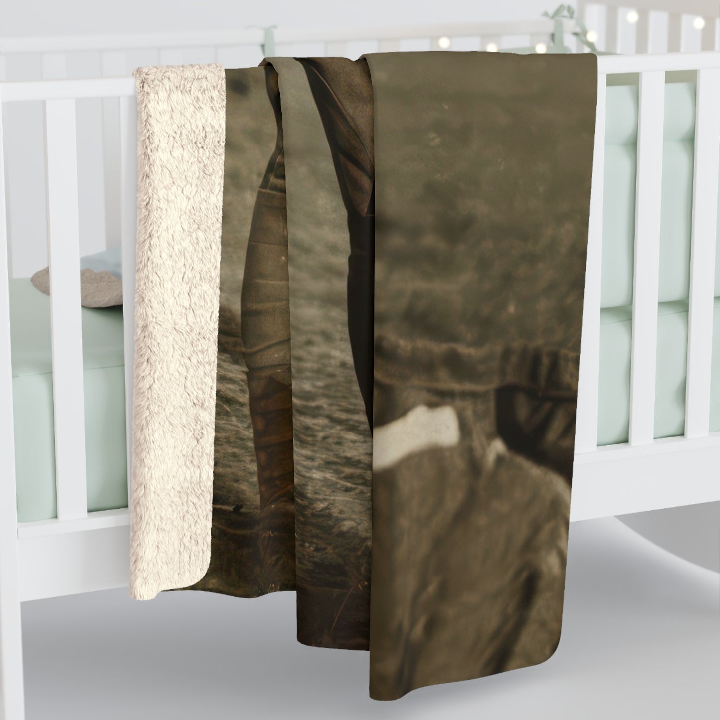 Heirloom Sherpa Blanket – paire 021 Premium fleece throw · 50x60, 60x80