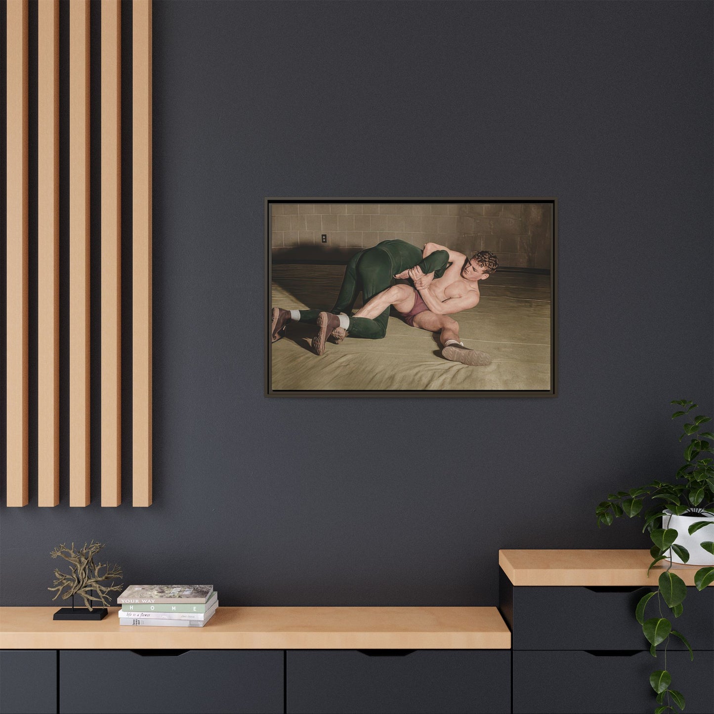 athlétisme 032 | Framed Vintage Photo - Matte Canvas