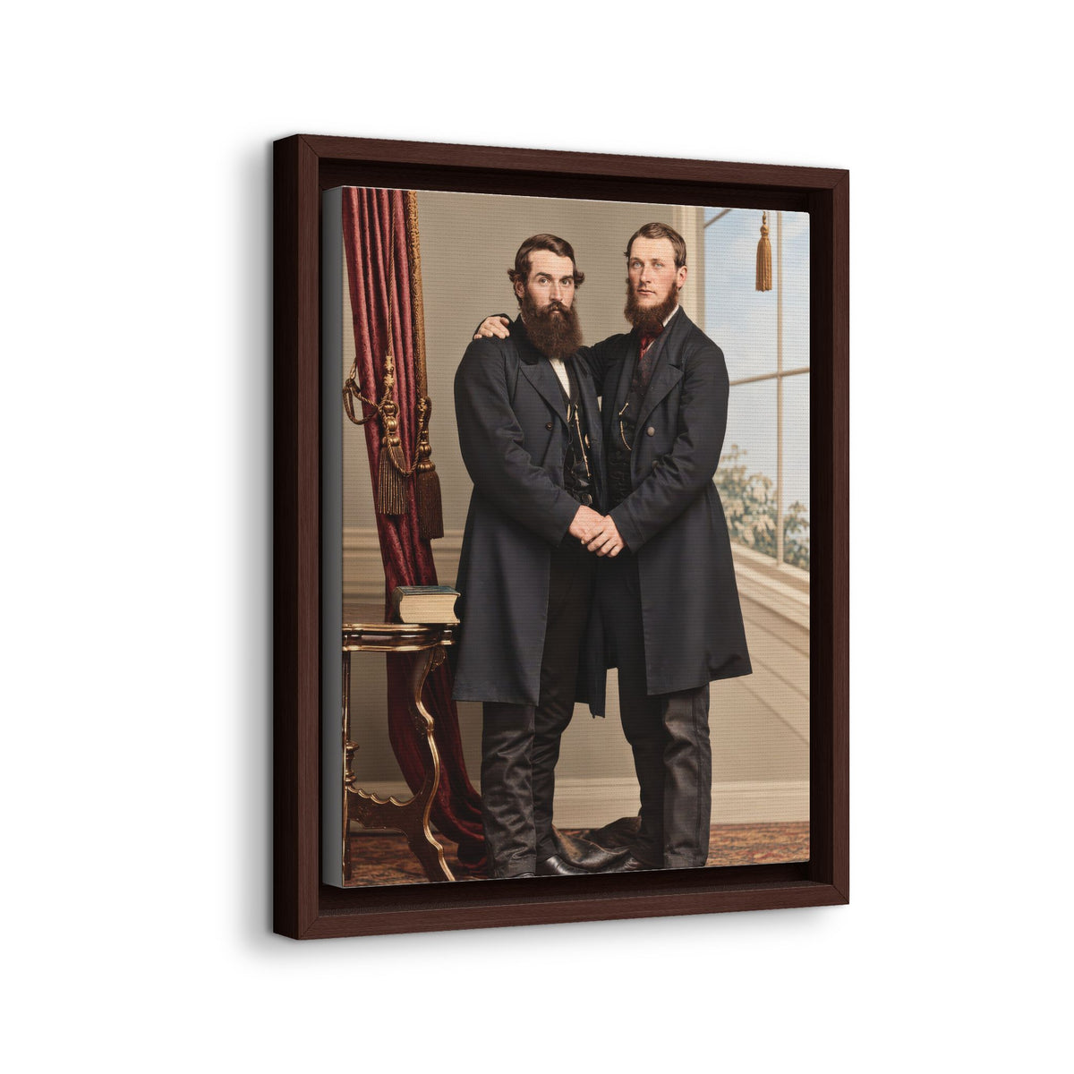paire 022 | Framed Vintage Photo - Matte Canvas