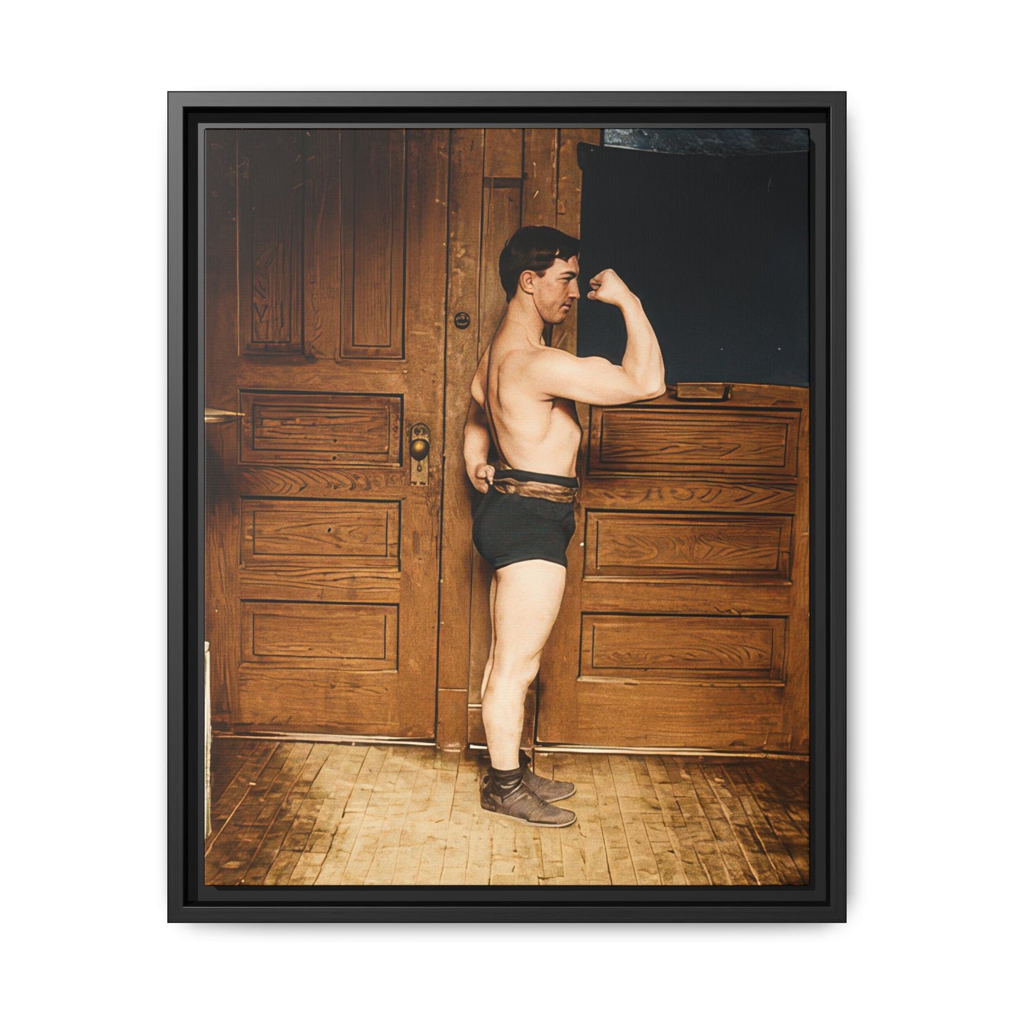 athlétisme 023 | Framed Vintage Photo - Matte Canvas