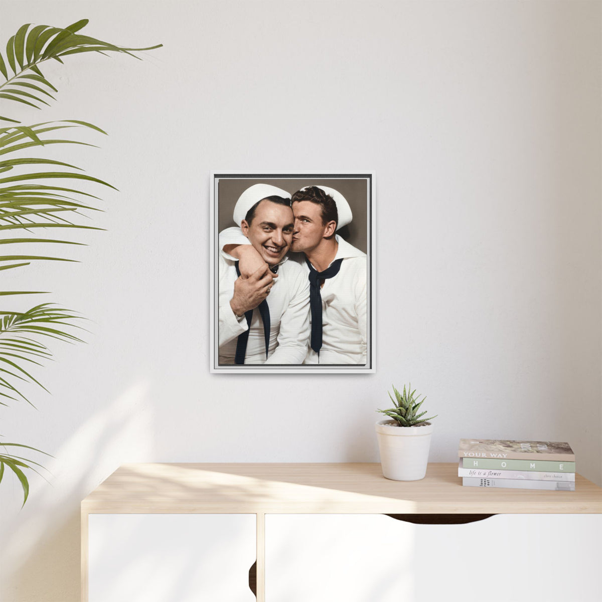 paire 155 | Framed Vintage Photo - Matte Canvas