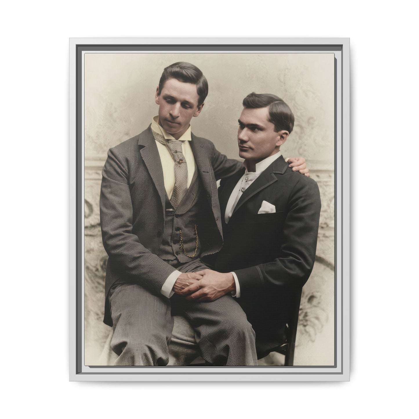 paire 063 | Framed Vintage Photo - Matte Canvas