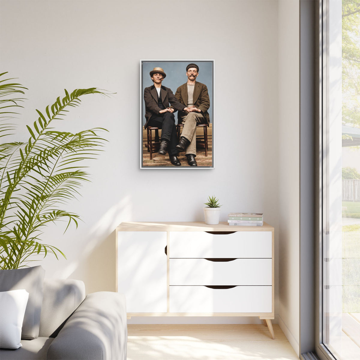 paire 170 | Framed Vintage Photo - Matte Canvas