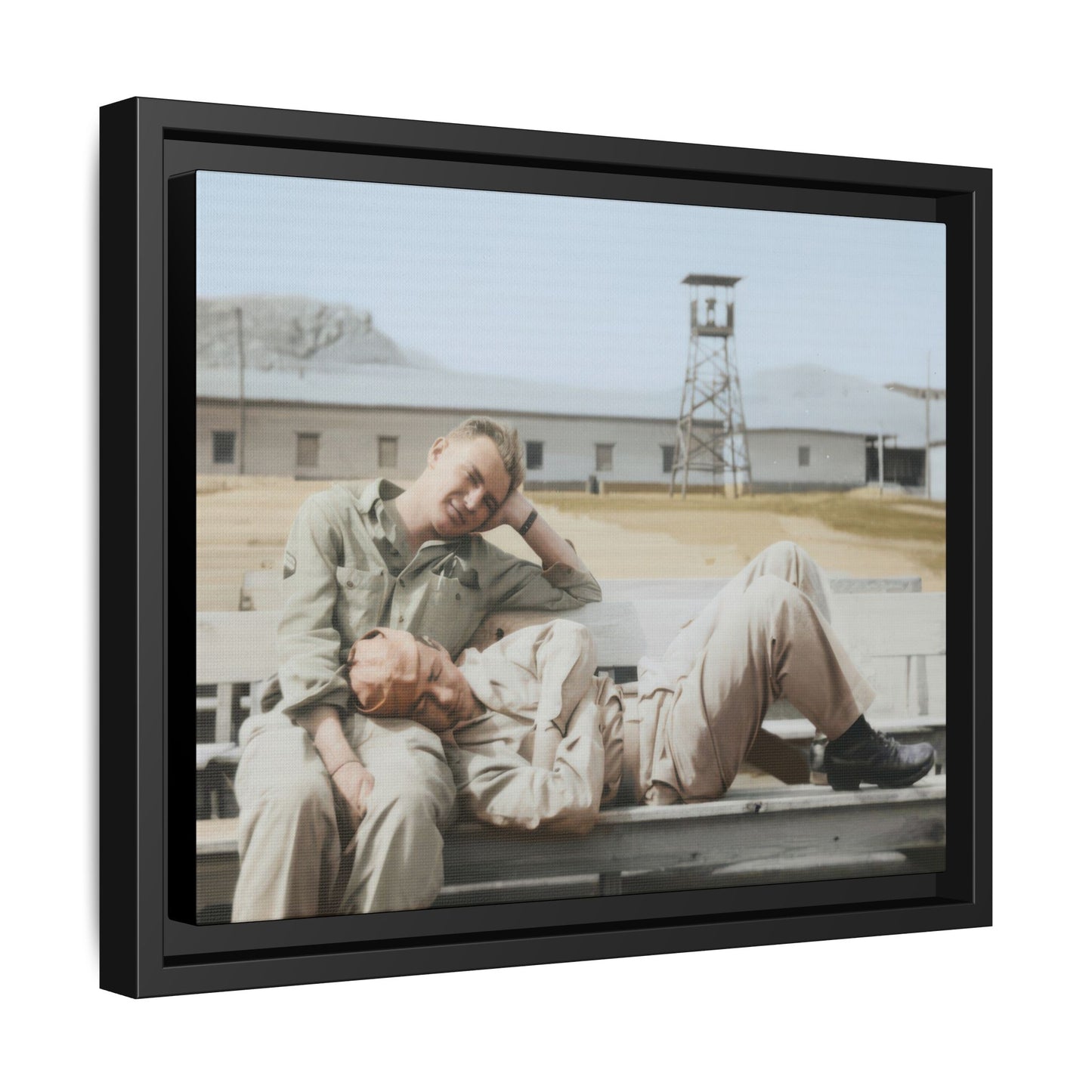 paire 096 | Framed Vintage Photo - Matte Canvas