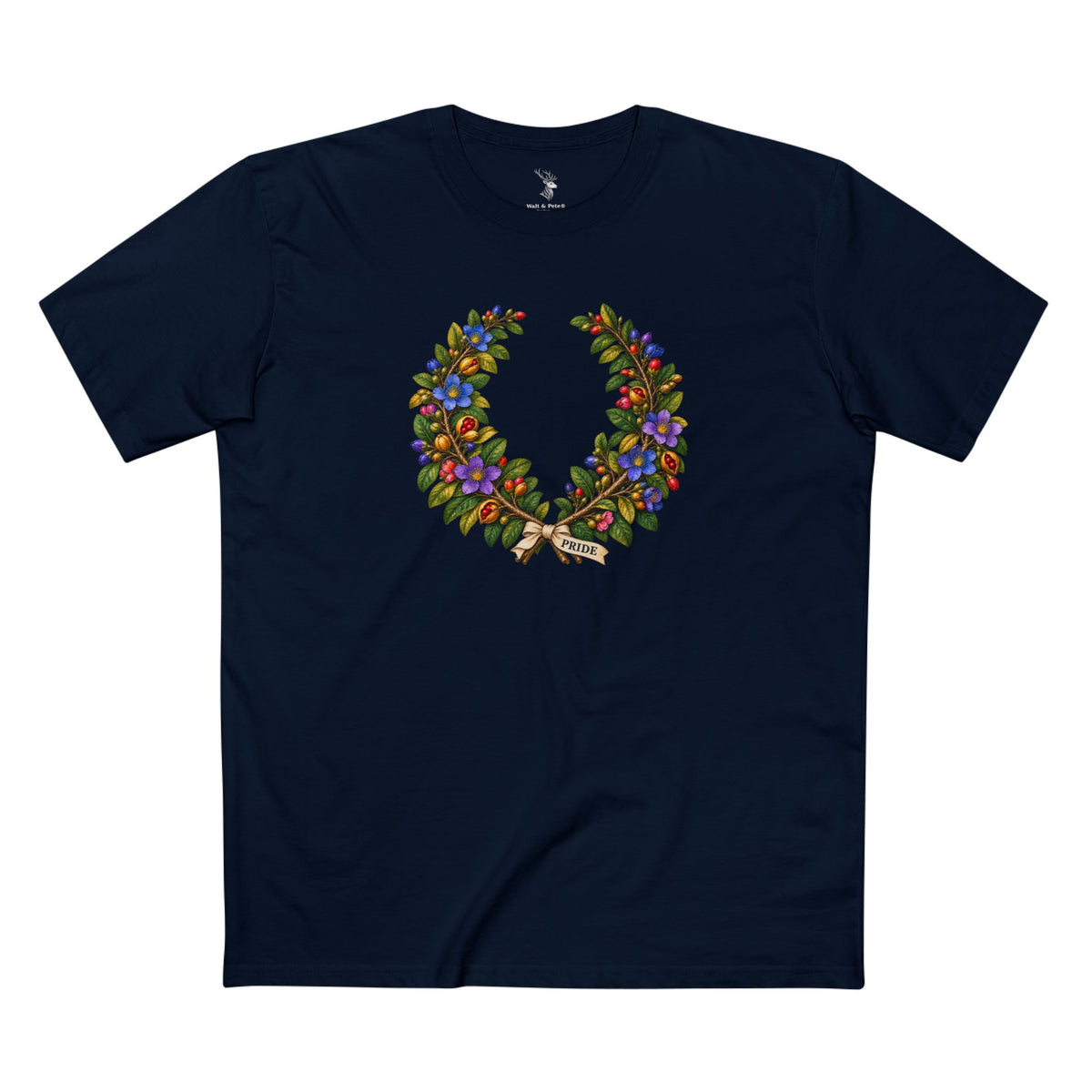 Jamaican Lignum Vitae Pride T-Shirt | LGBTQ+ Laurel Wreath Tee