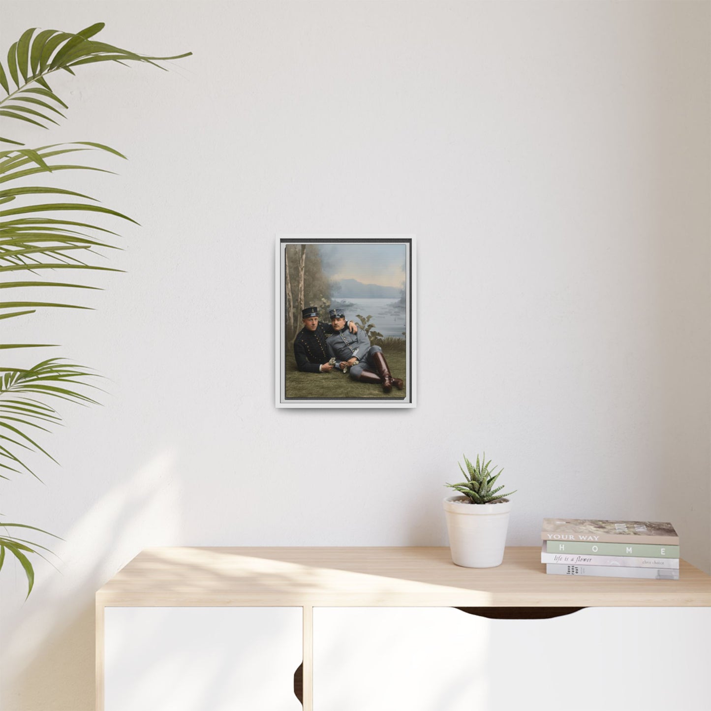 paire 129 | Framed Vintage Photo - Matte Canvas