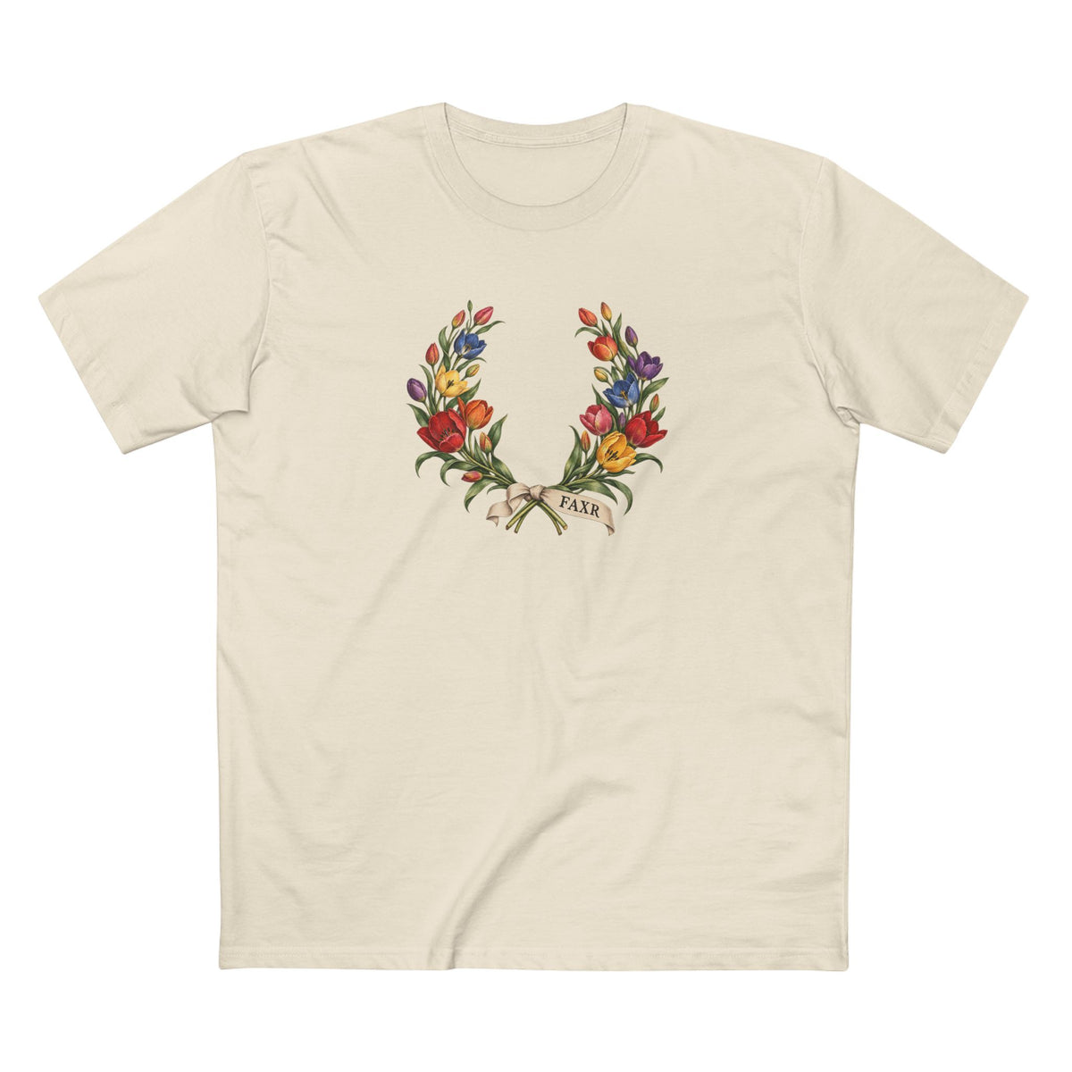 Uzbek Wild Tulip Faxr Pride Laurel Wreath T-Shirt — Becoming