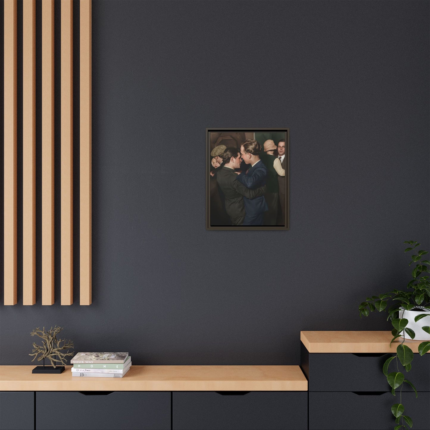 paire 141 | Framed Vintage Photo - Matte Canvas