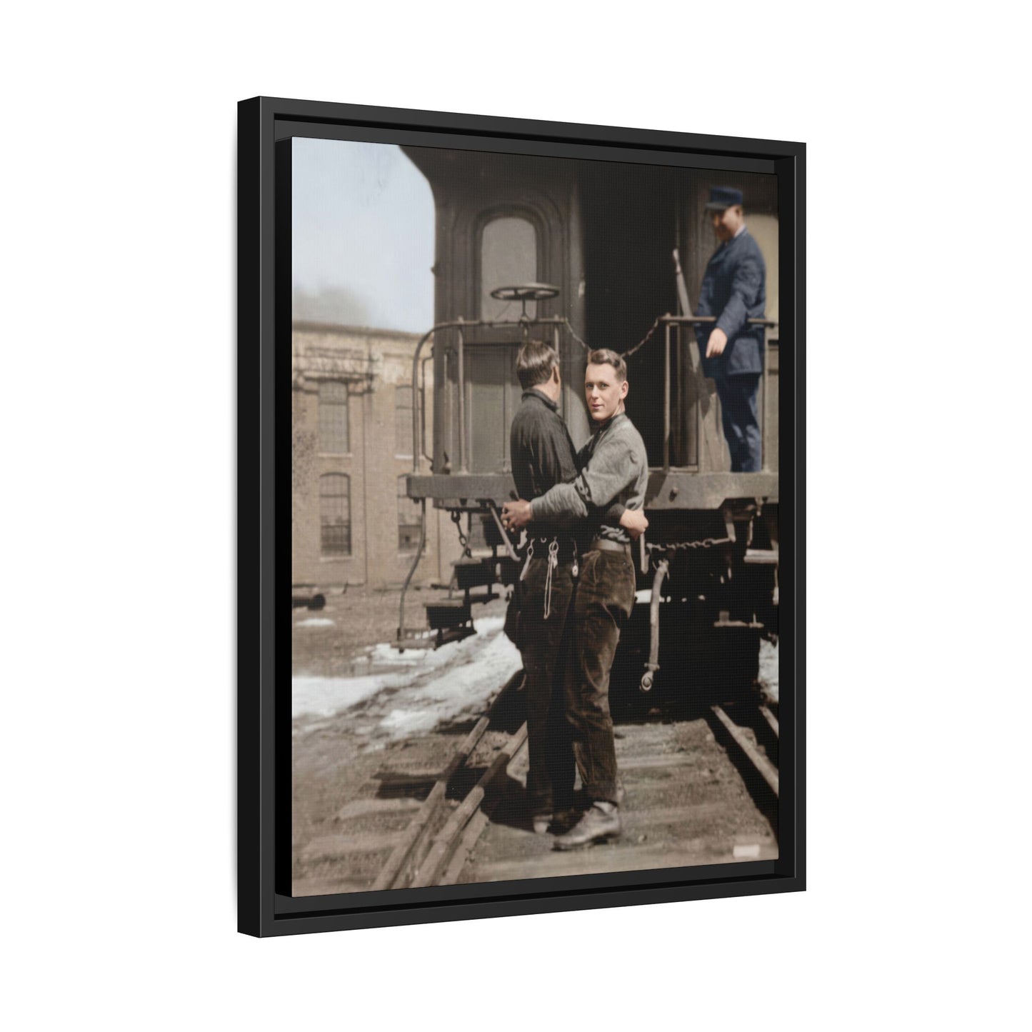 paire 018 | Framed Vintage Photo - Matte Canvas
