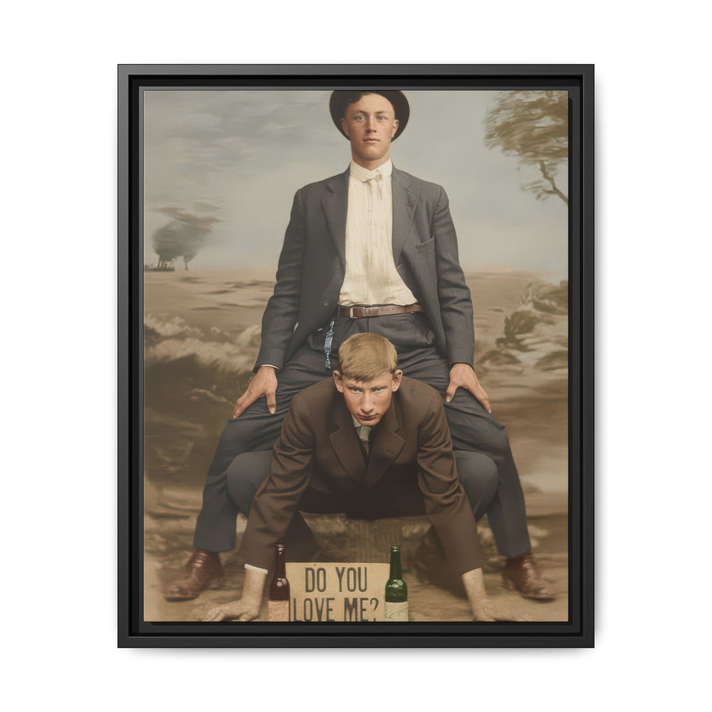 paire 142 | Framed Vintage Photo - Matte Canvas