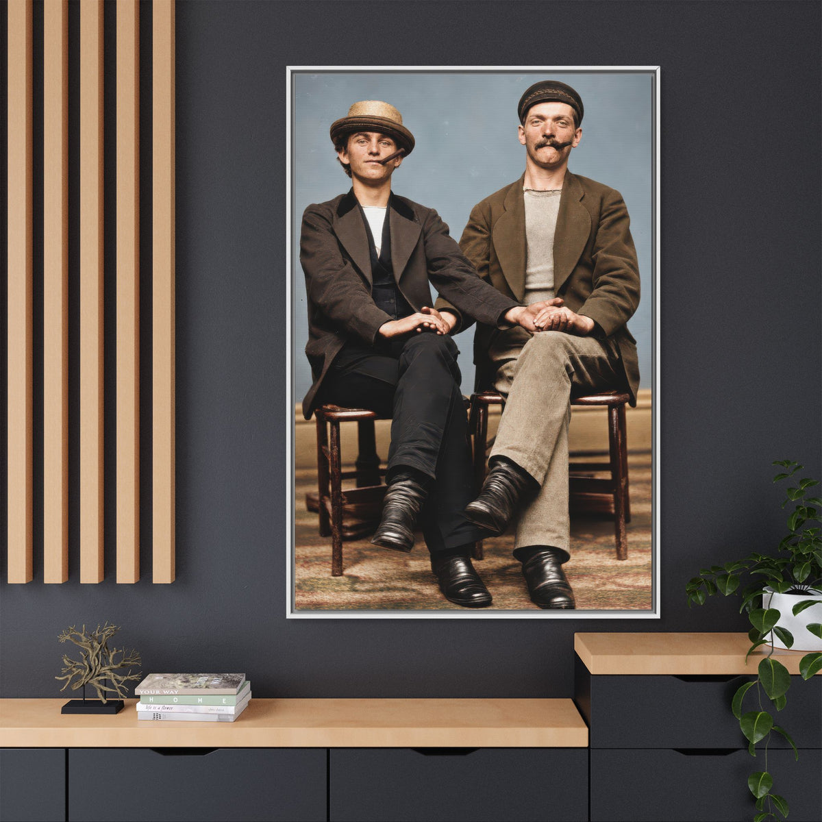 paire 170 | Framed Vintage Photo - Matte Canvas