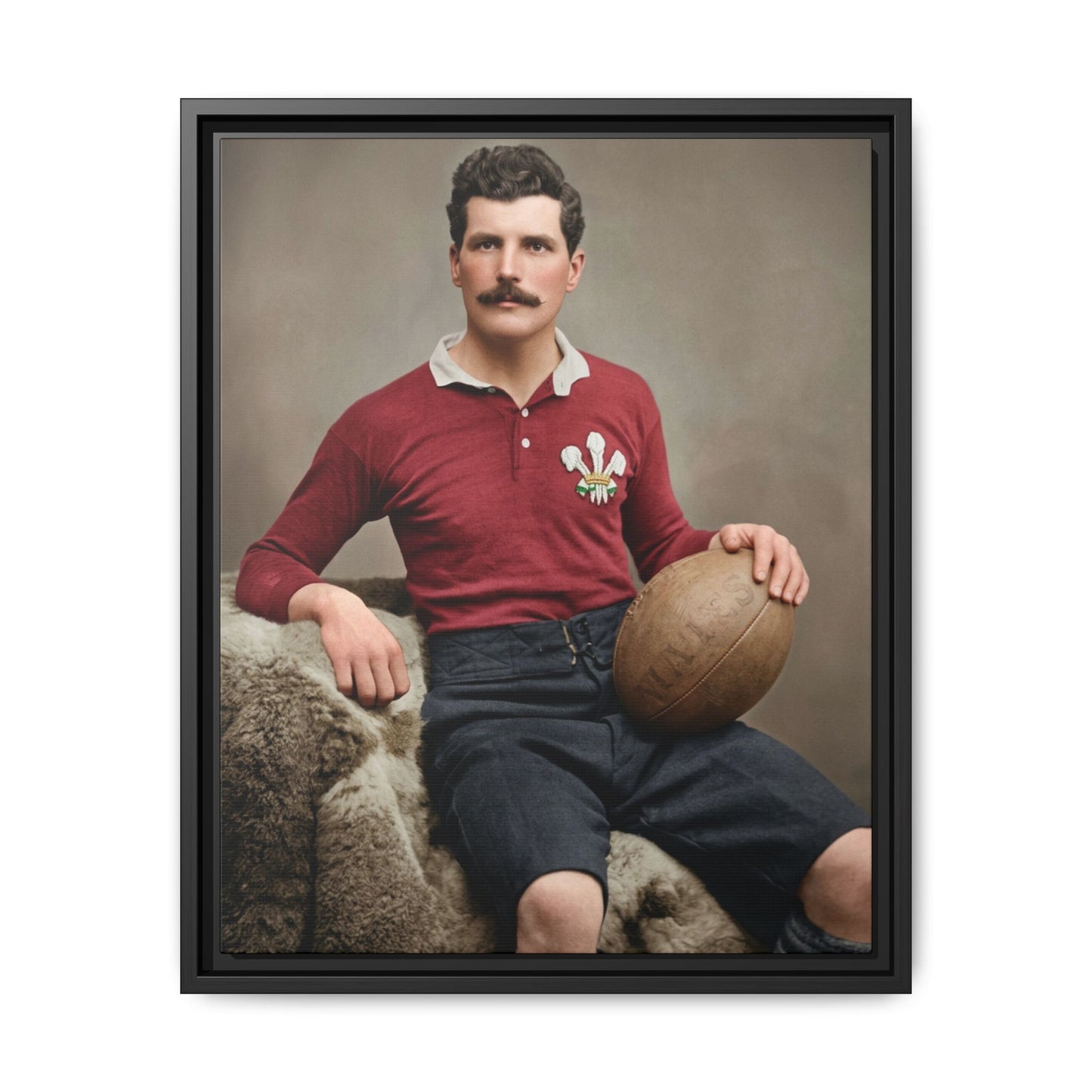 athlétisme 022 | Framed Vintage Photo - Matte Canvas