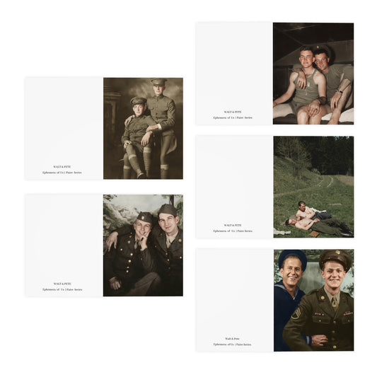 paire Collection – Vintage Military Portrait Greeting Cards (5-Pack) | Ephemera of Us