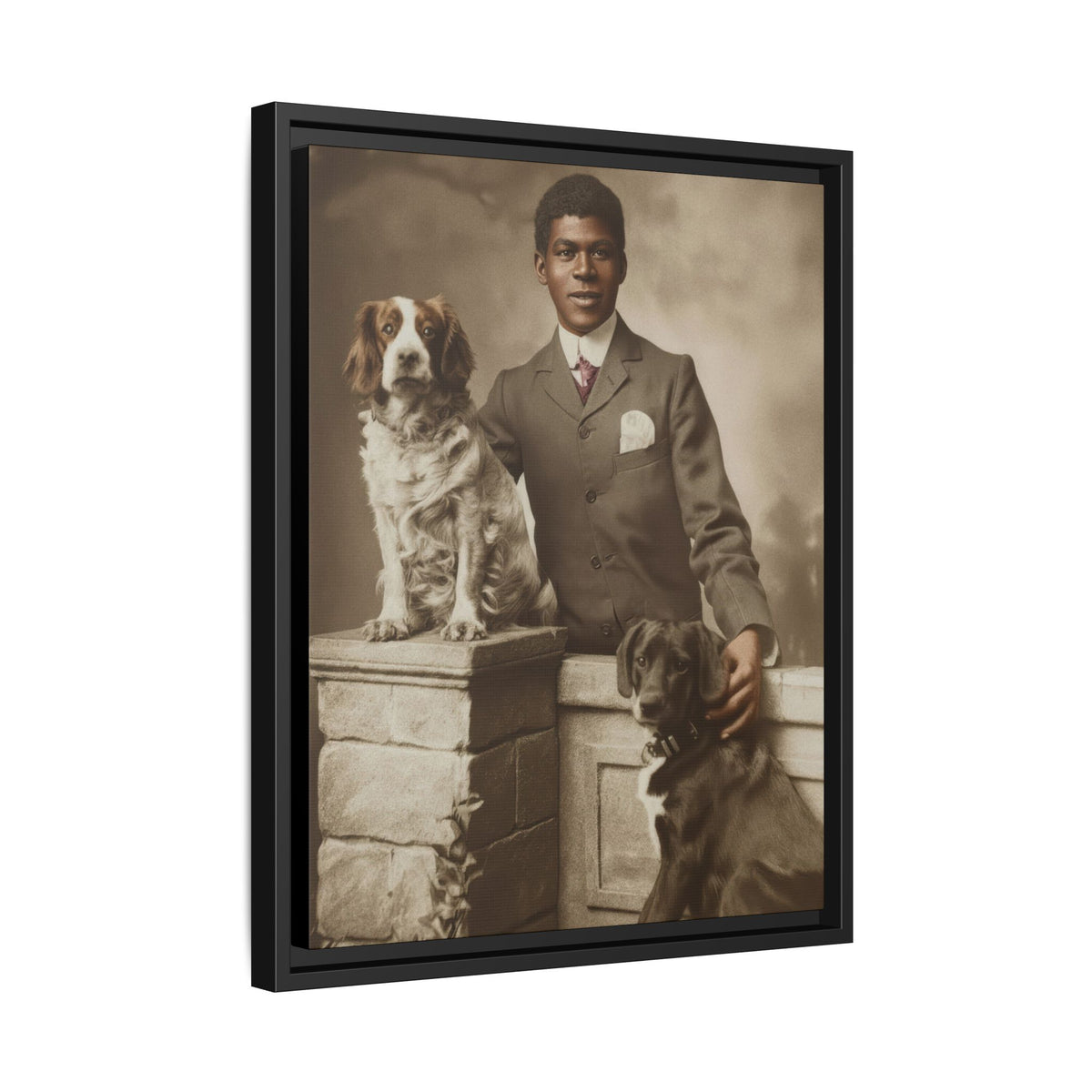 celibataire 009 | Framed Vintage Photo - Matte Canvas