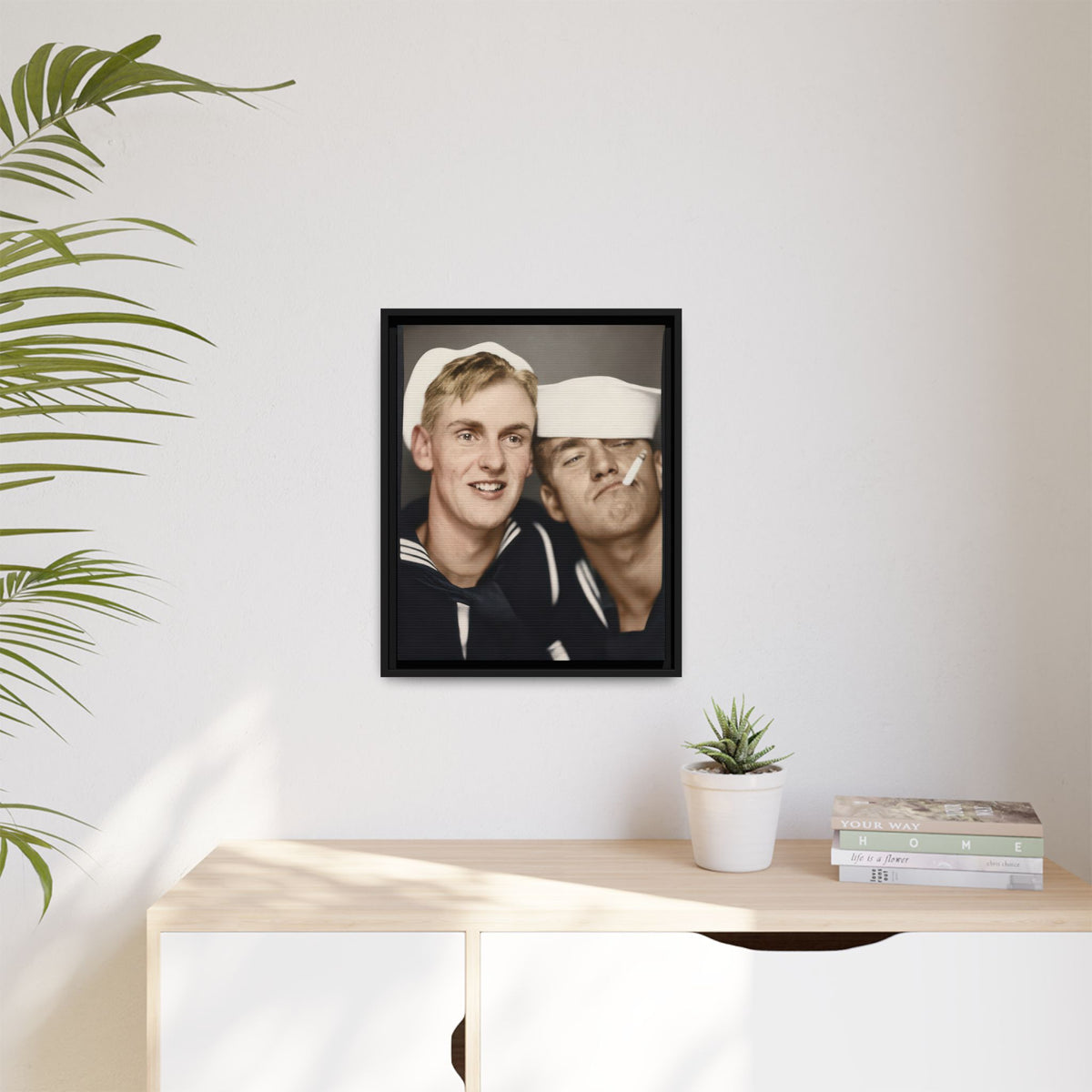paire 153 | Framed Vintage Photo - Matte Canvas