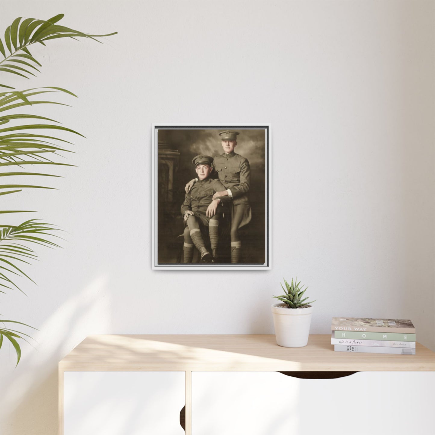 paire 001 | Framed Vintage Photo - Matte Canvas