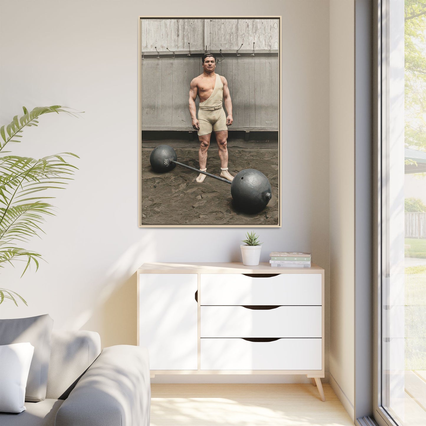 athlétisme 050 | Framed Vintage Photo - Matte Canvas