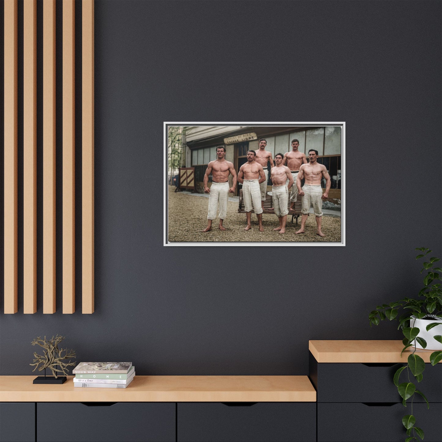 athlétisme 044| Framed Vintage Photo - Matte Canvas