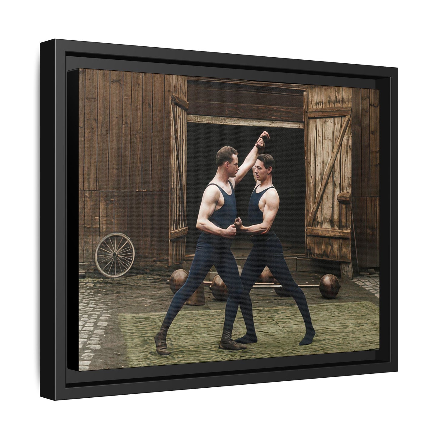 athlétisme 036 | Framed Vintage Photo - Matte Canvas