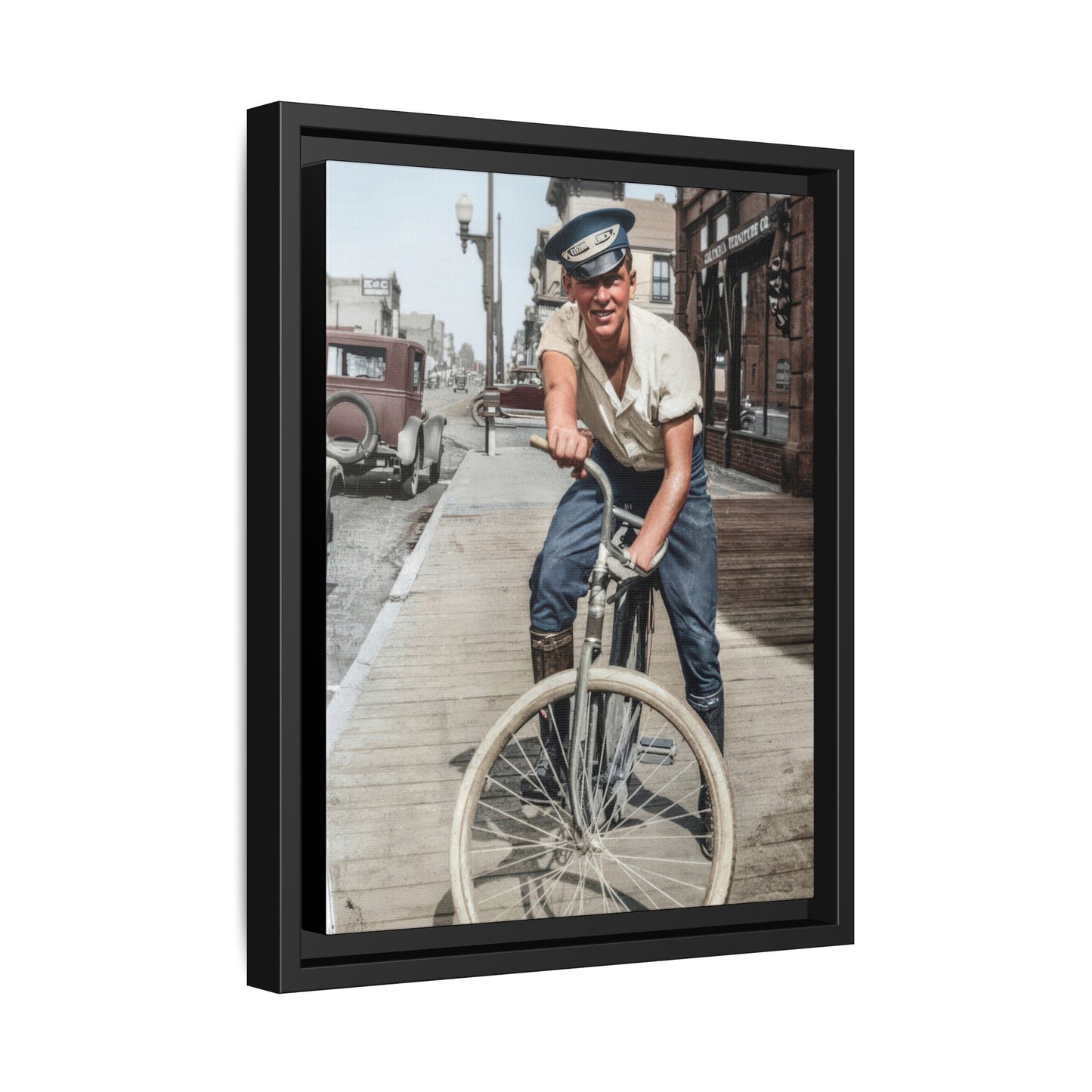 celibataire 007 | Framed Vintage Photo - Matte Canvas