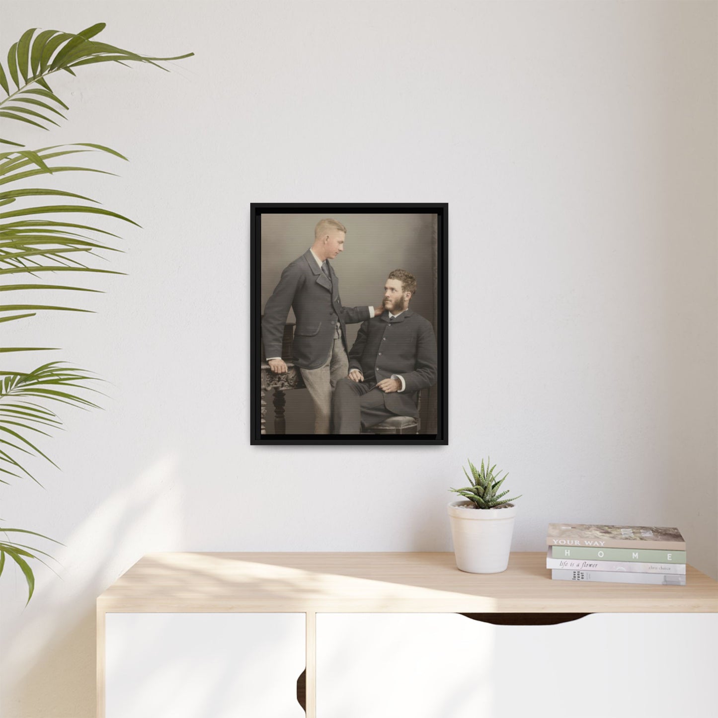 paire 111 | Framed Vintage Photo - Matte Canvas
