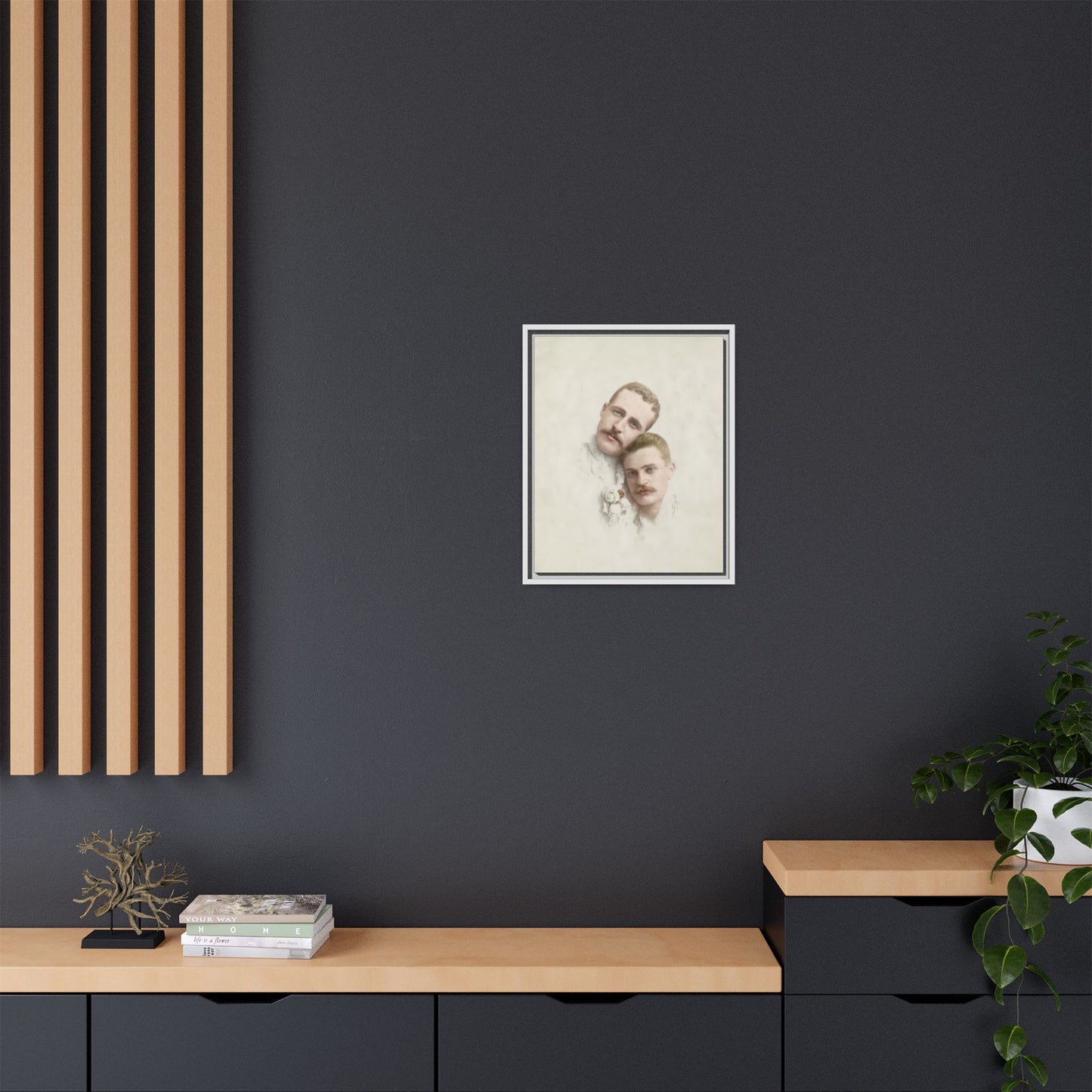 paire 081 | Framed Vintage Photo - Matte Canvas