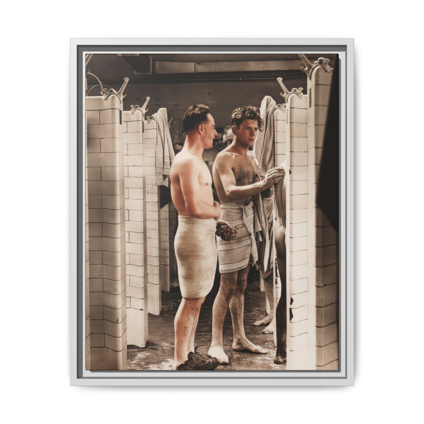 hommes 010 | Framed Vintage Photo - Matte Canvas