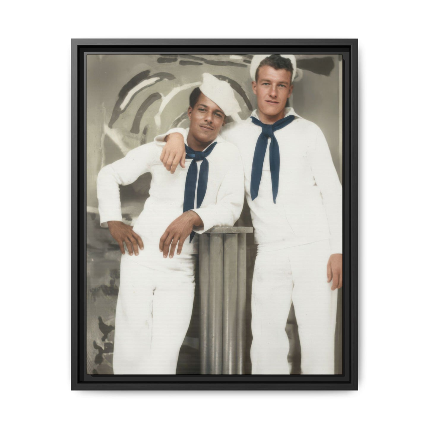 paire 075 | Framed Vintage Photo - Matte Canvas