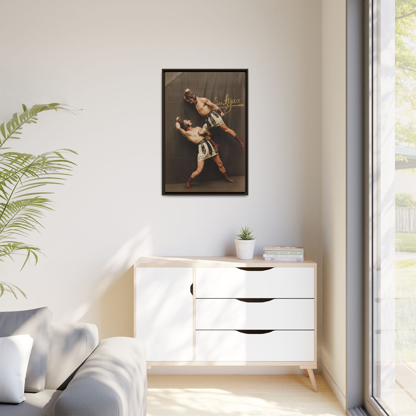 athlétisme 015 | Framed Vintage Photo - Matte Canvas