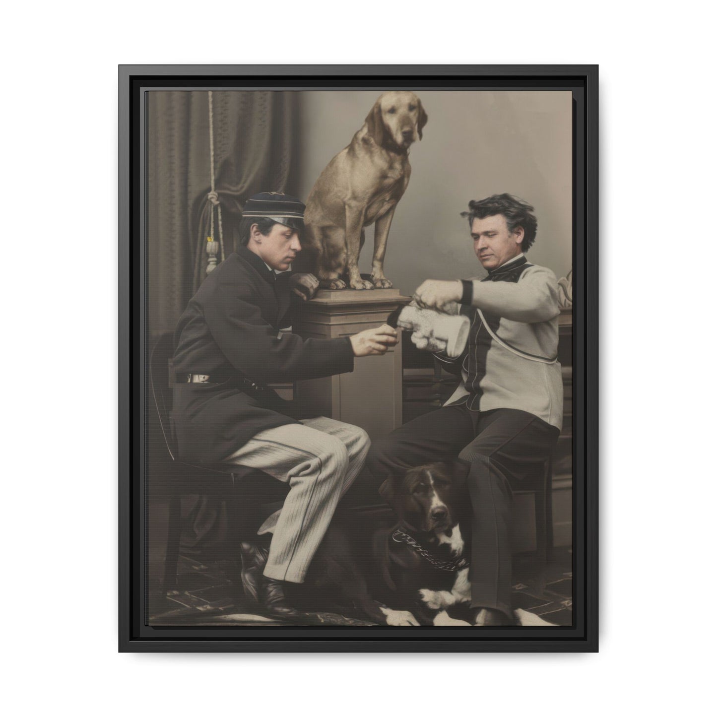 paire 119 | Framed Vintage Photo - Matte Canvas