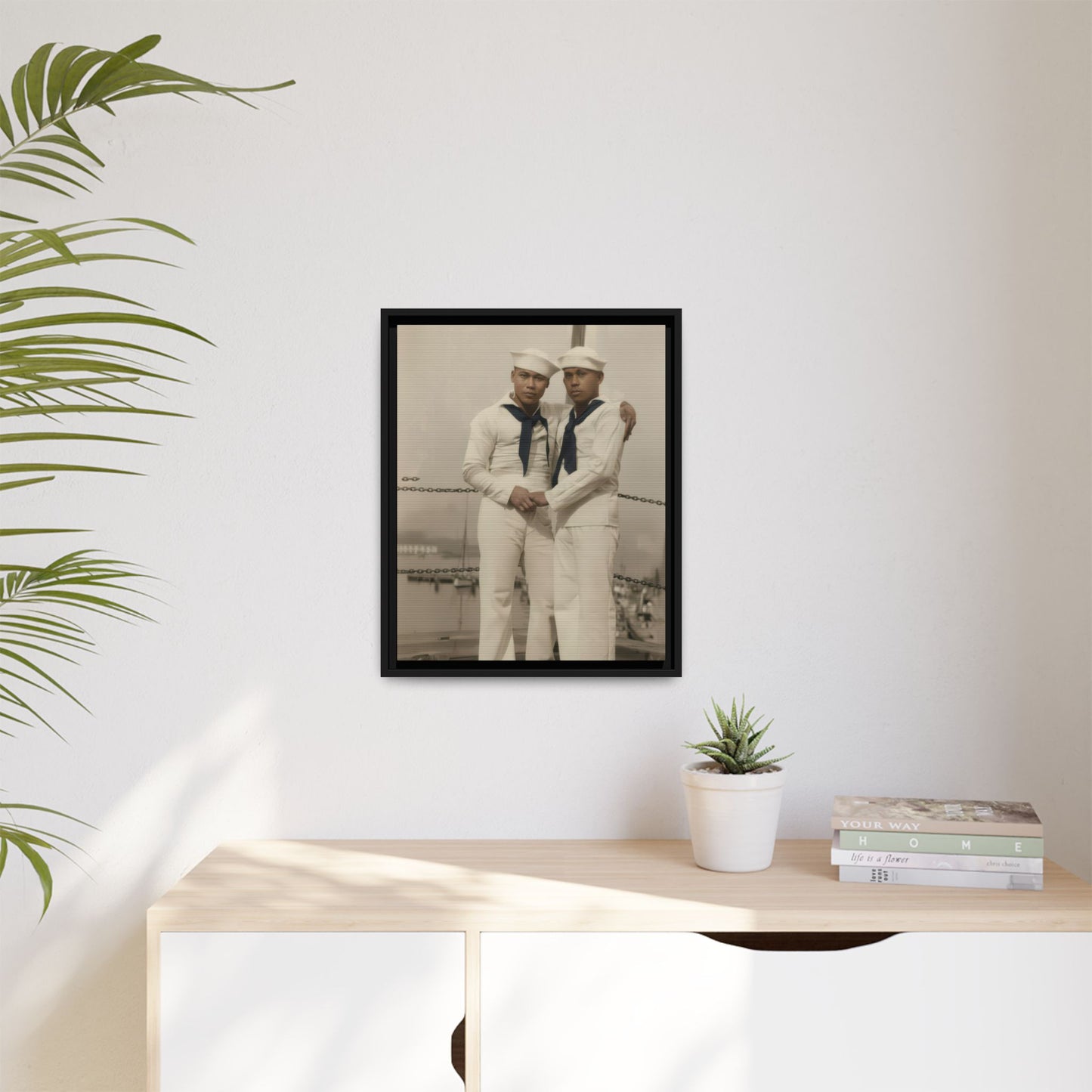 paire 089 | Framed Vintage Photo - Matte Canvas