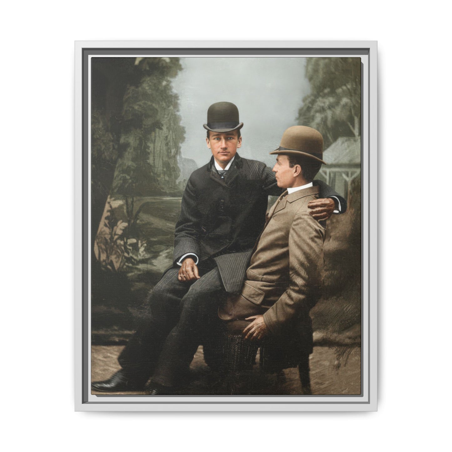 paire 027 | Framed Vintage Photo - Matte Canvas