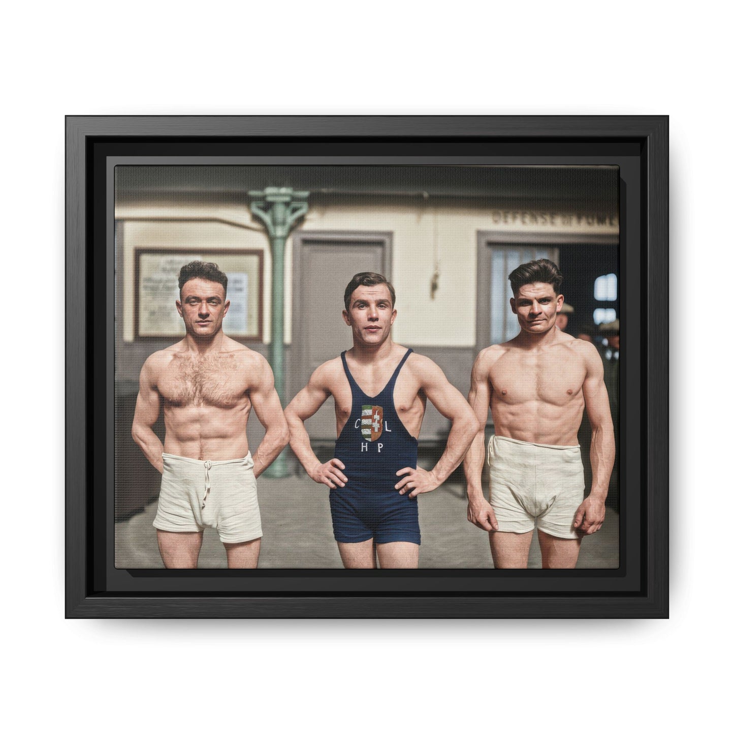 athlétisme 043 | Framed Vintage Photo - Matte Canvas
