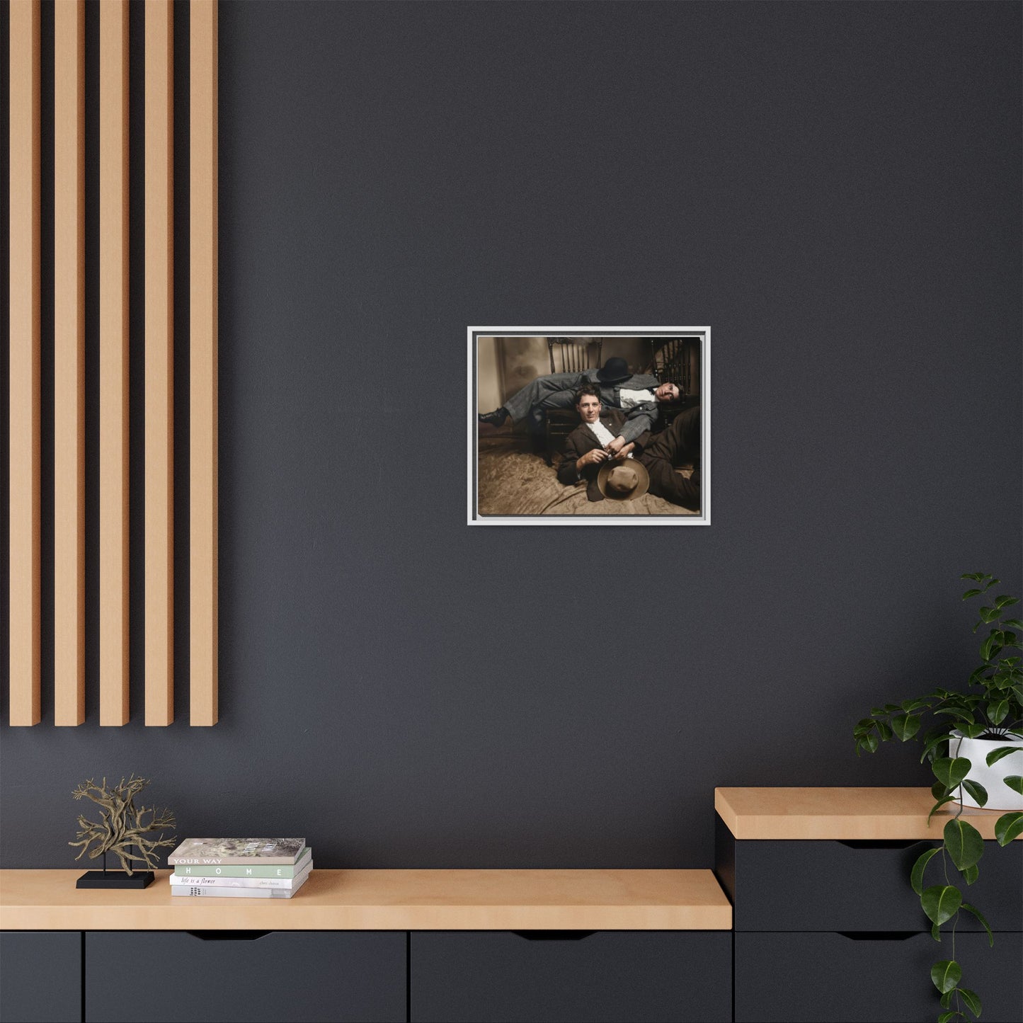 paire 020 | Framed Vintage Photo - Matte Canvas