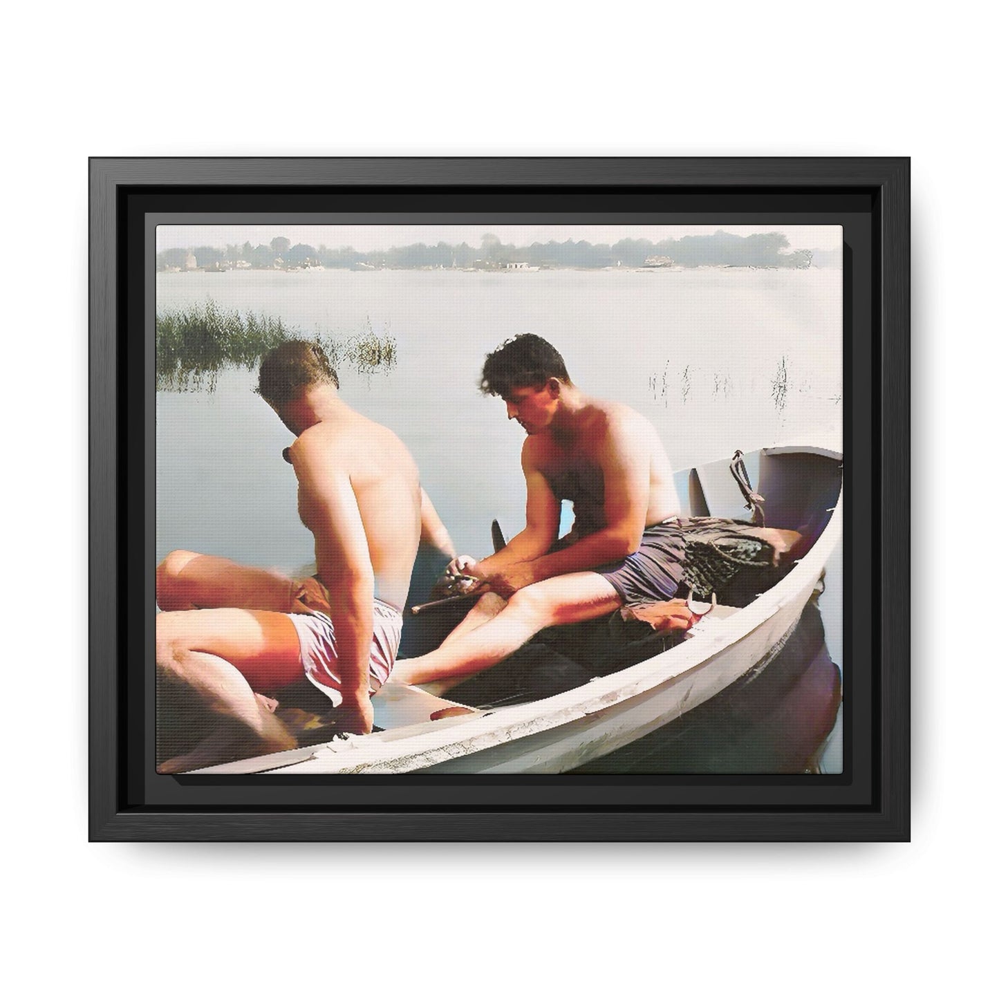 paire 035 | Framed Vintage Photo - Matte Canvas