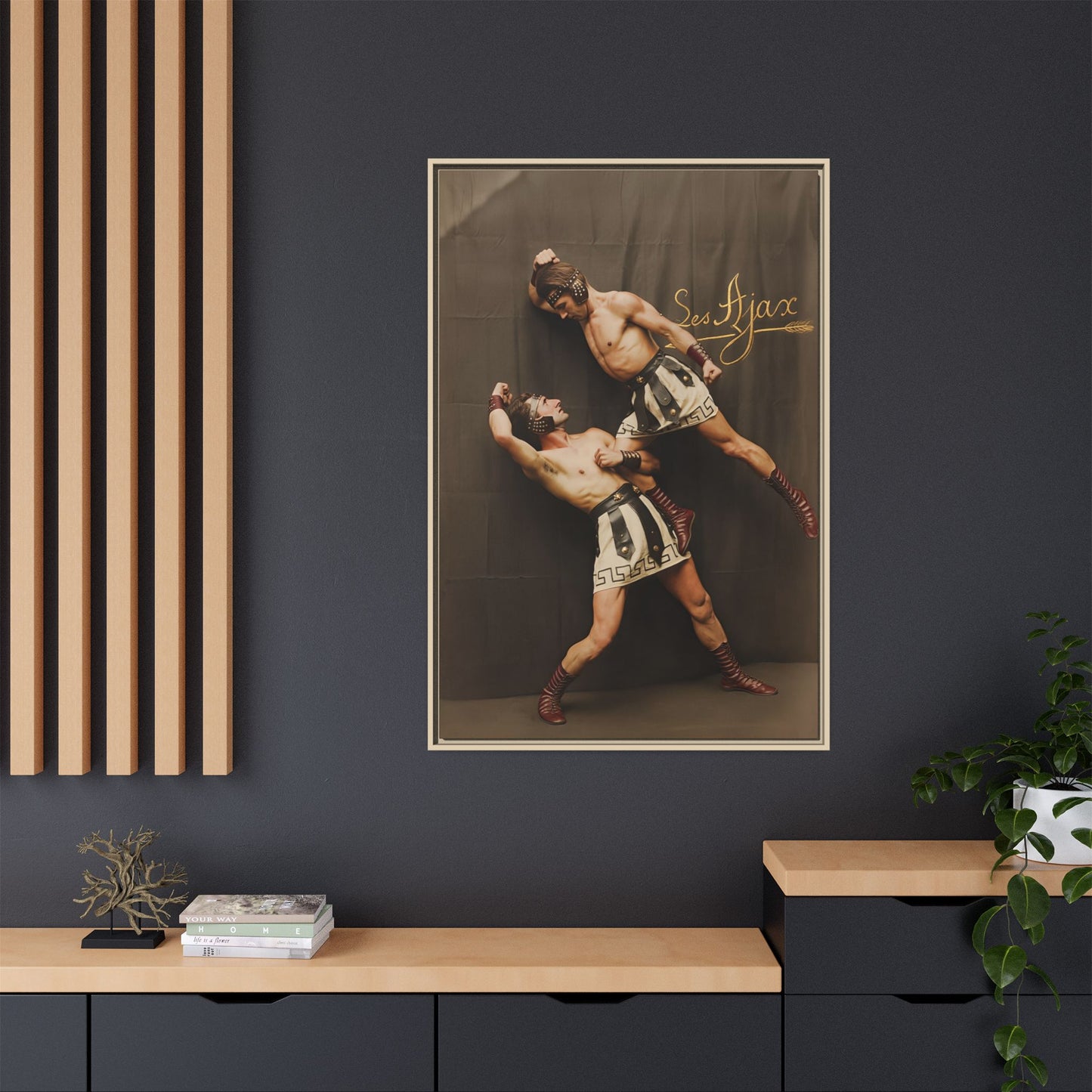 athlétisme 015 | Framed Vintage Photo - Matte Canvas
