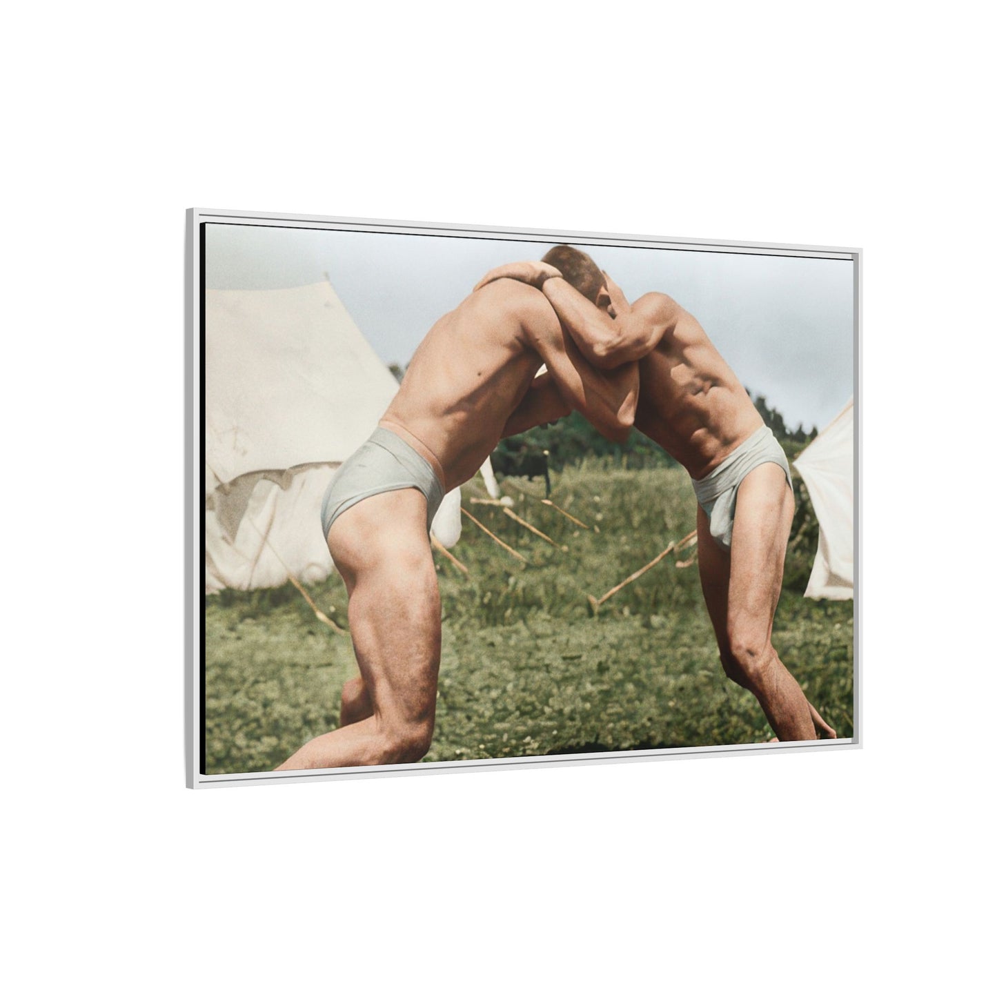 athlétisme 019 | Framed Vintage Photo - Matte Canvas