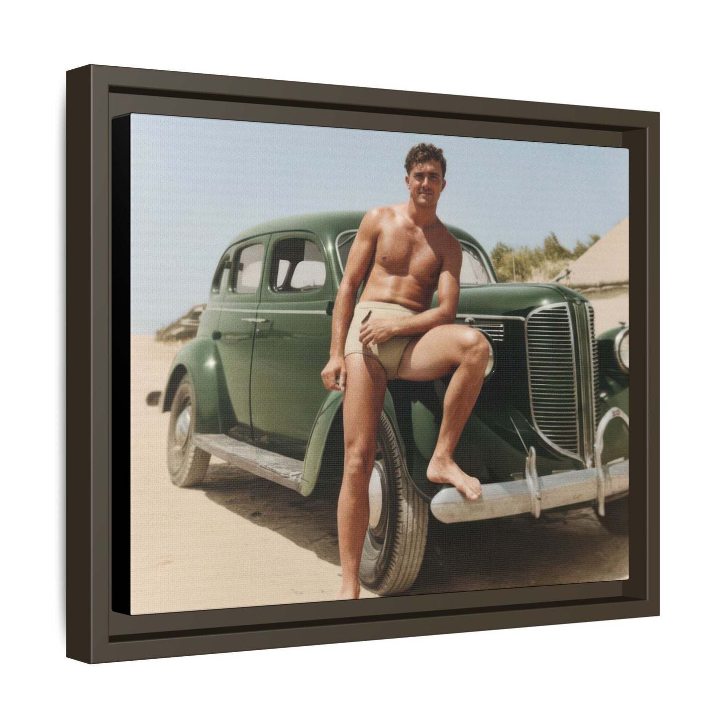 nager 022 | Framed Vintage Photo - Matte Canvas