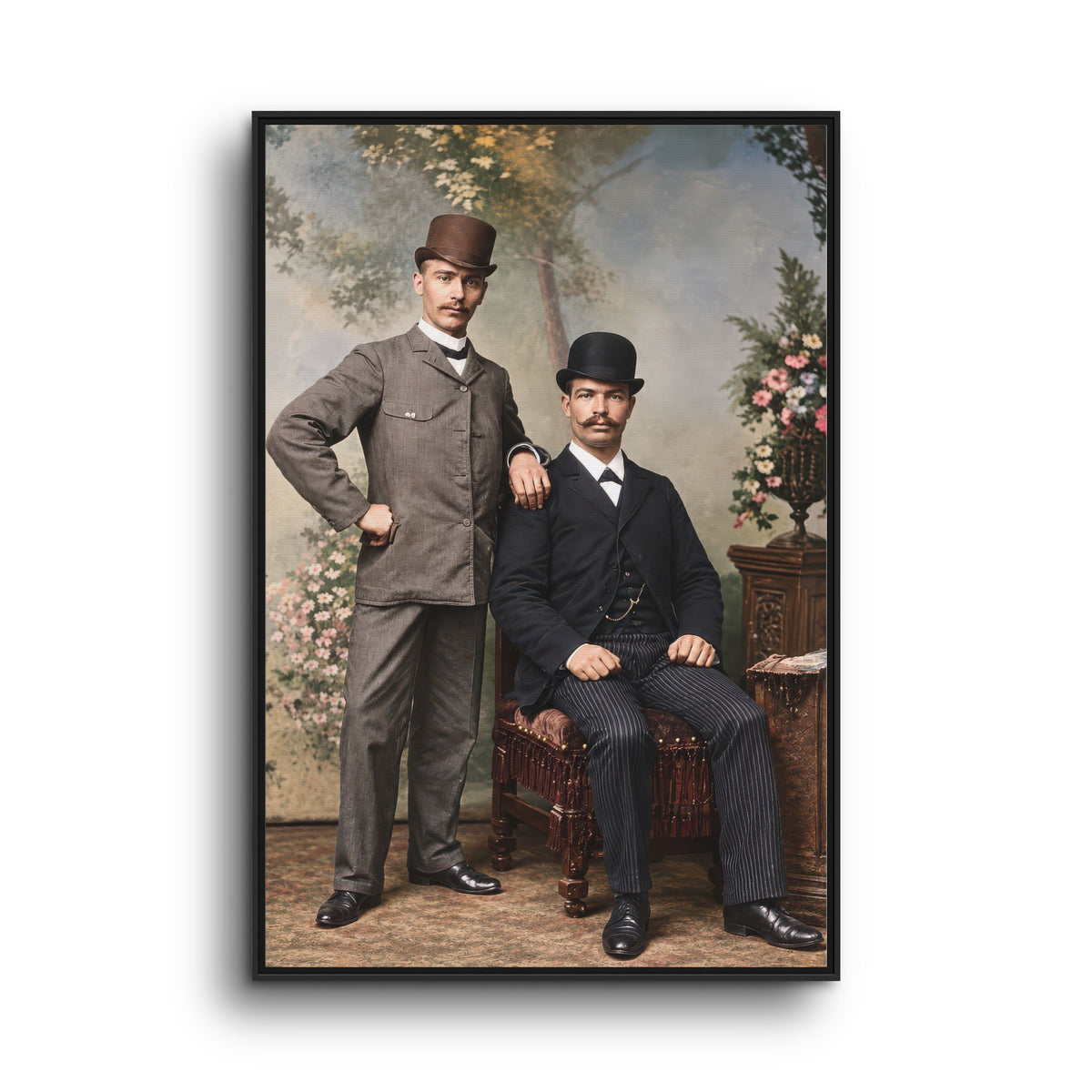 paire 068 | Framed Vintage Photo - Matte Canvas